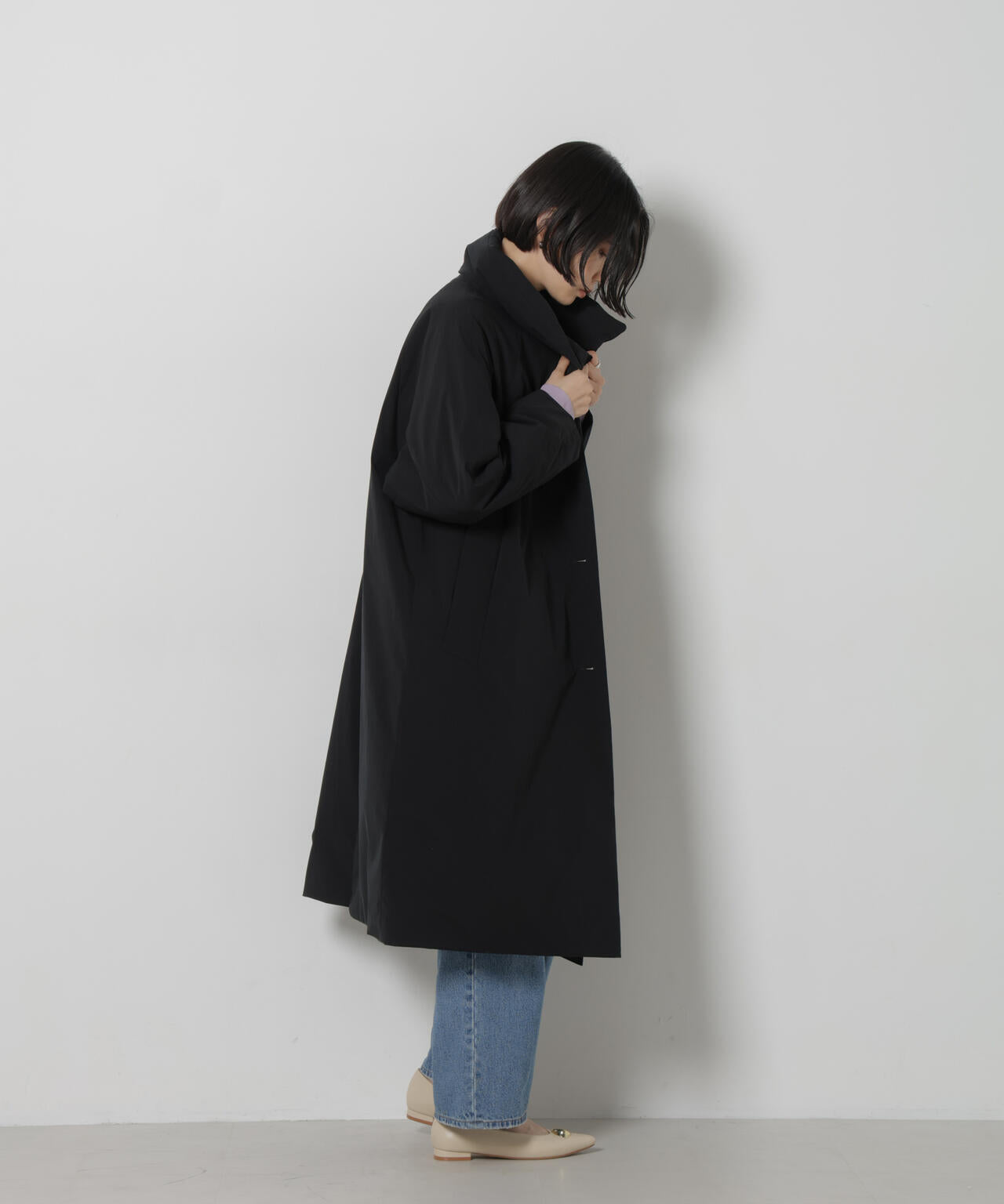 「西川ダウン(R)」スタンドカラーライトコート 6696214305