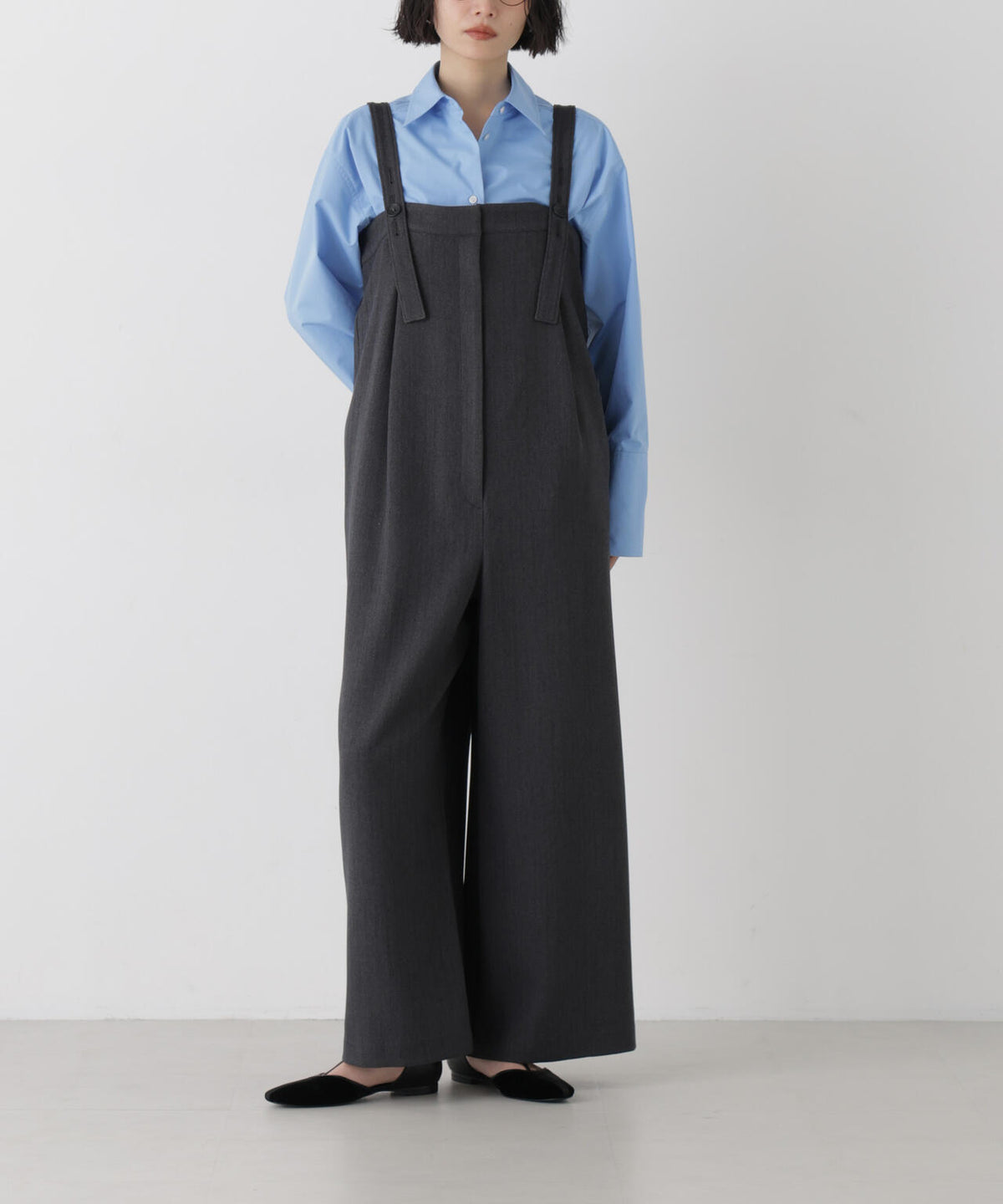 MIXヘリンボンサロペット 6696219318