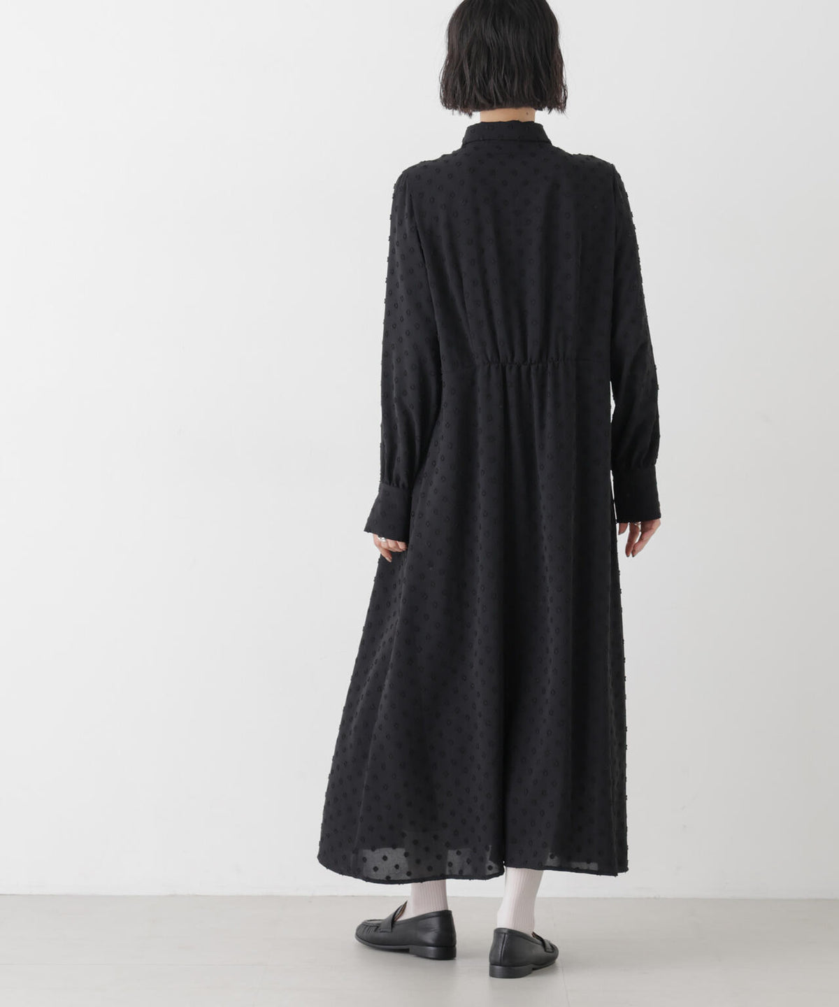 カットジャガードドットワンピース 6696219320