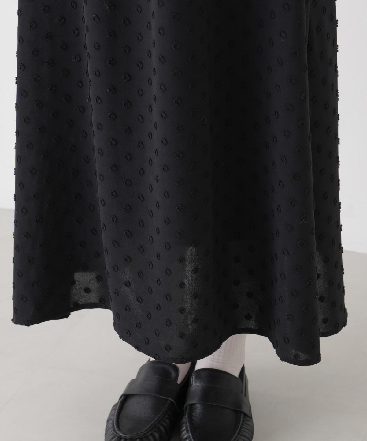 カットジャガードドットワンピース 6696219320
