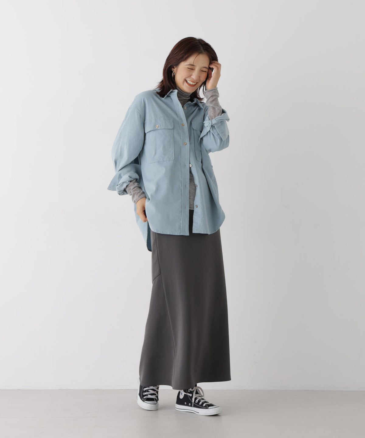 コーデュロイカシュクール2wayシャツ 6696220318
