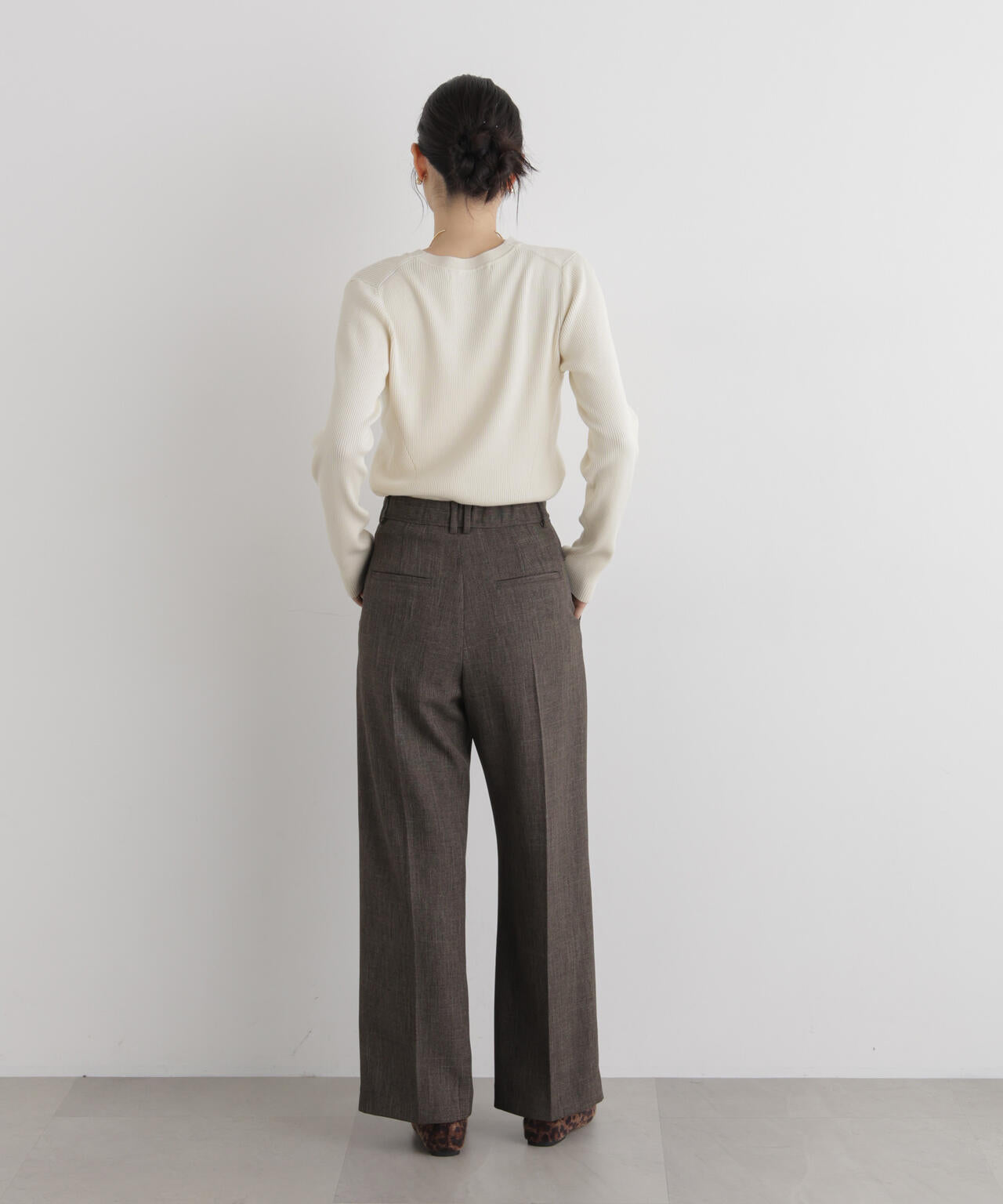 CICA&UVカット加工Vネックリブカーディガン 6696222318