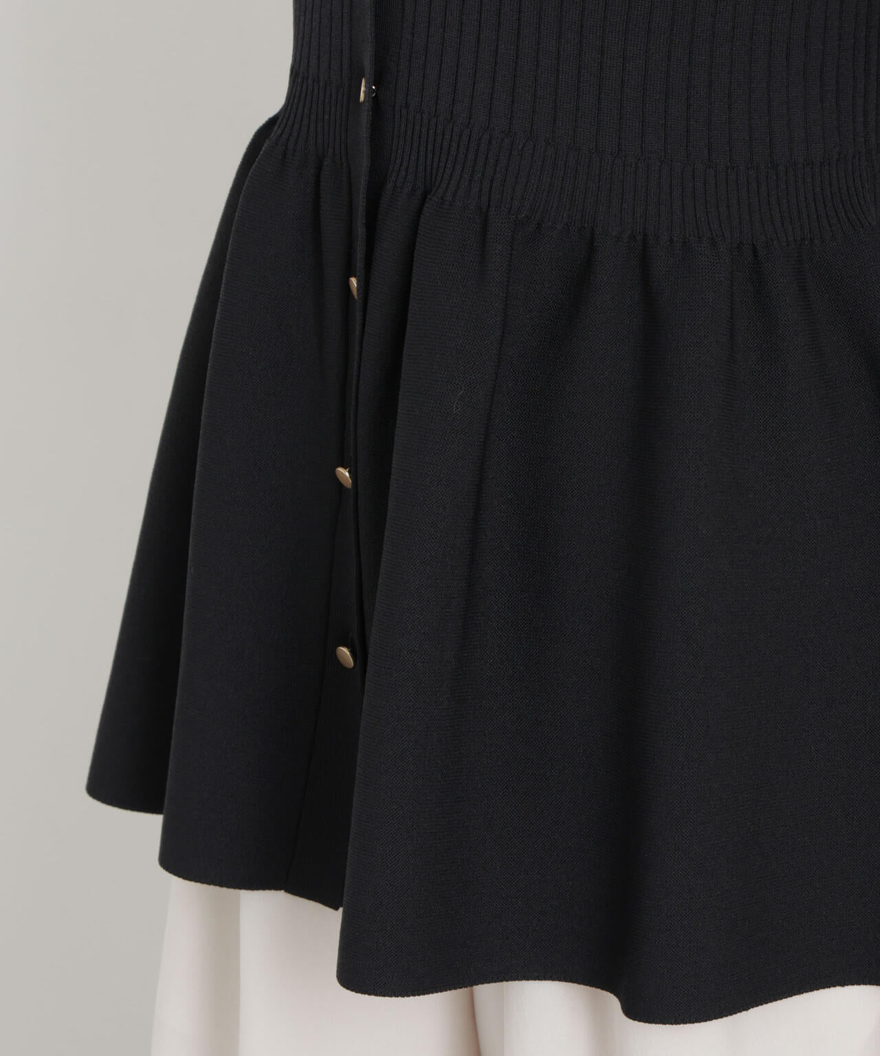 SUMMER VEIL KNIT ペプラムニットカーディガン 6696222323