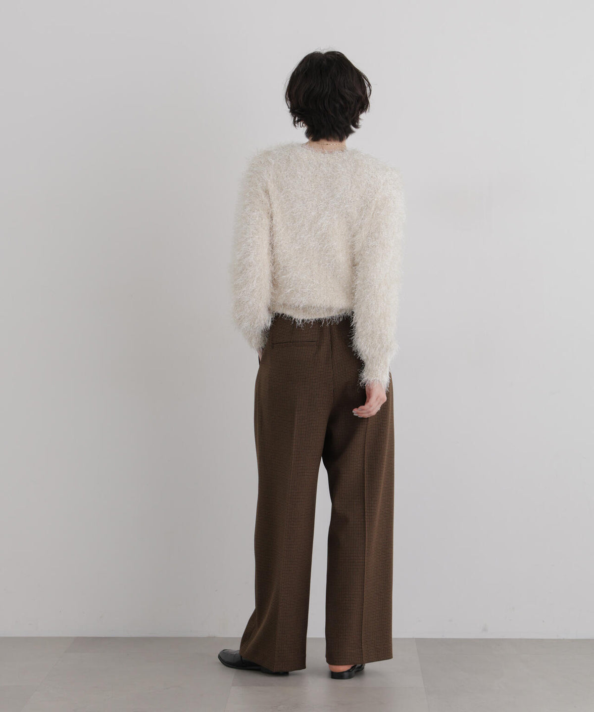 グロッシーシャギーニットプルオーバー 6696222335