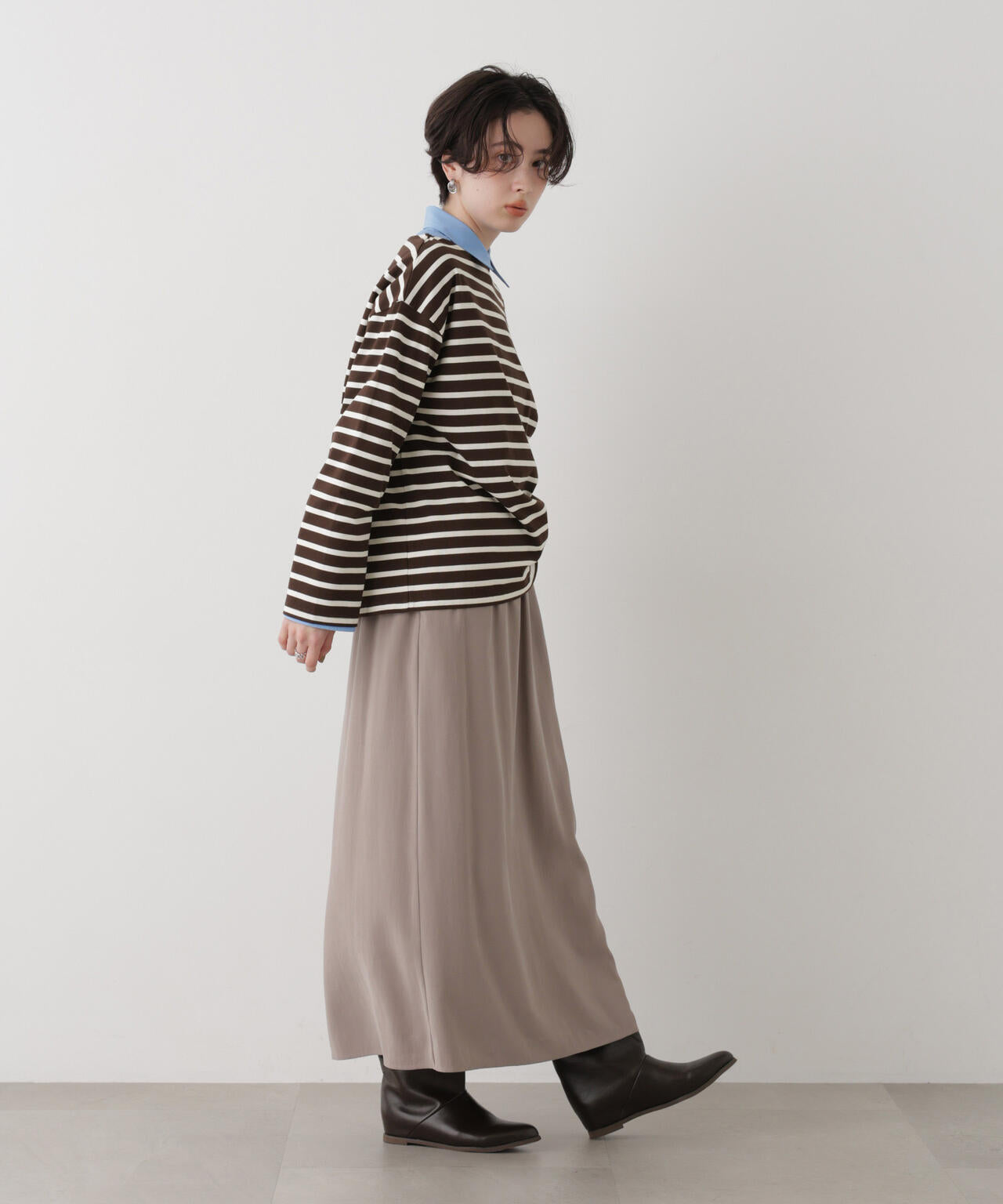 ボーダー2wayカットトップス 6696223303