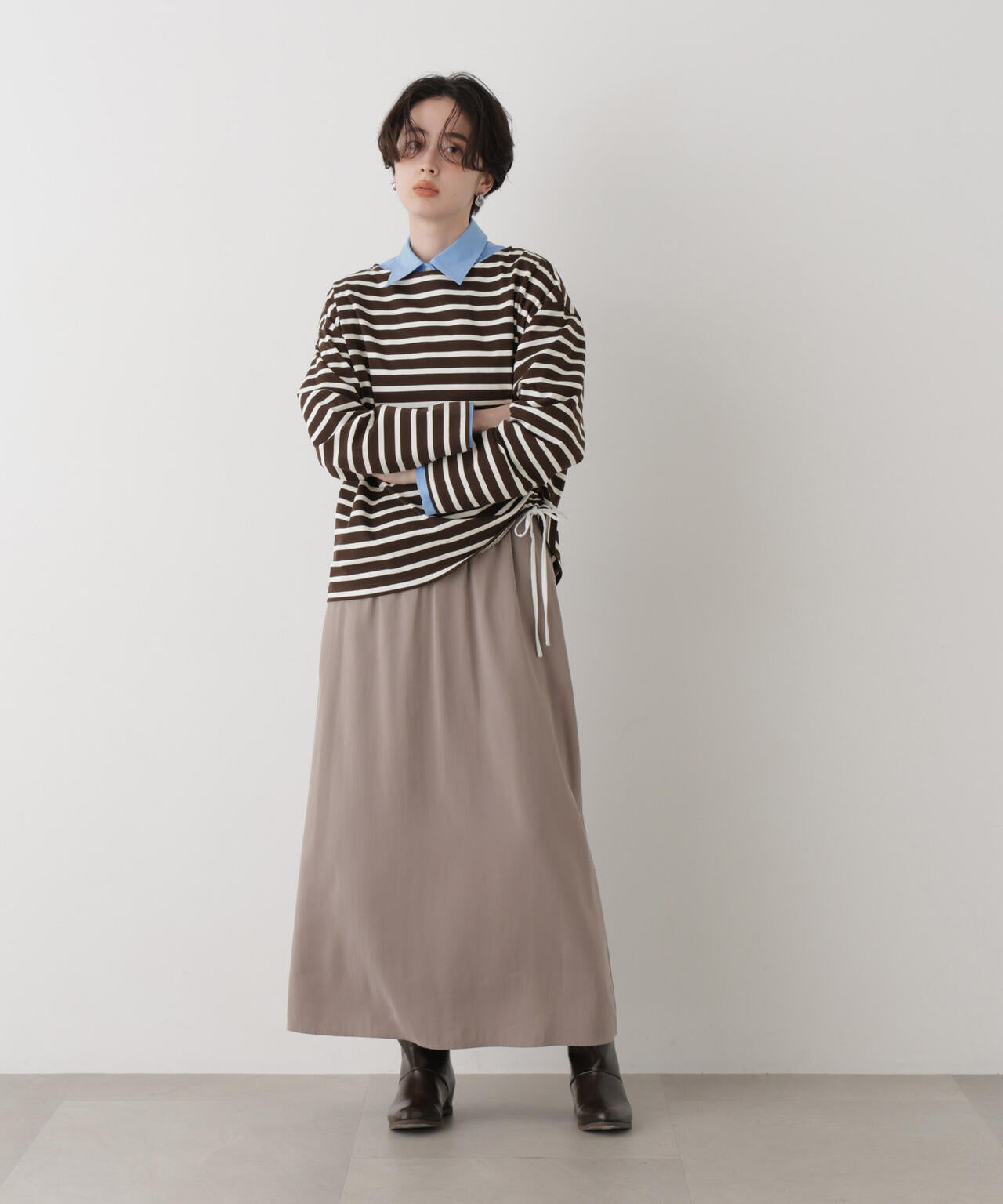 ボーダー2wayカットトップス 6696223303