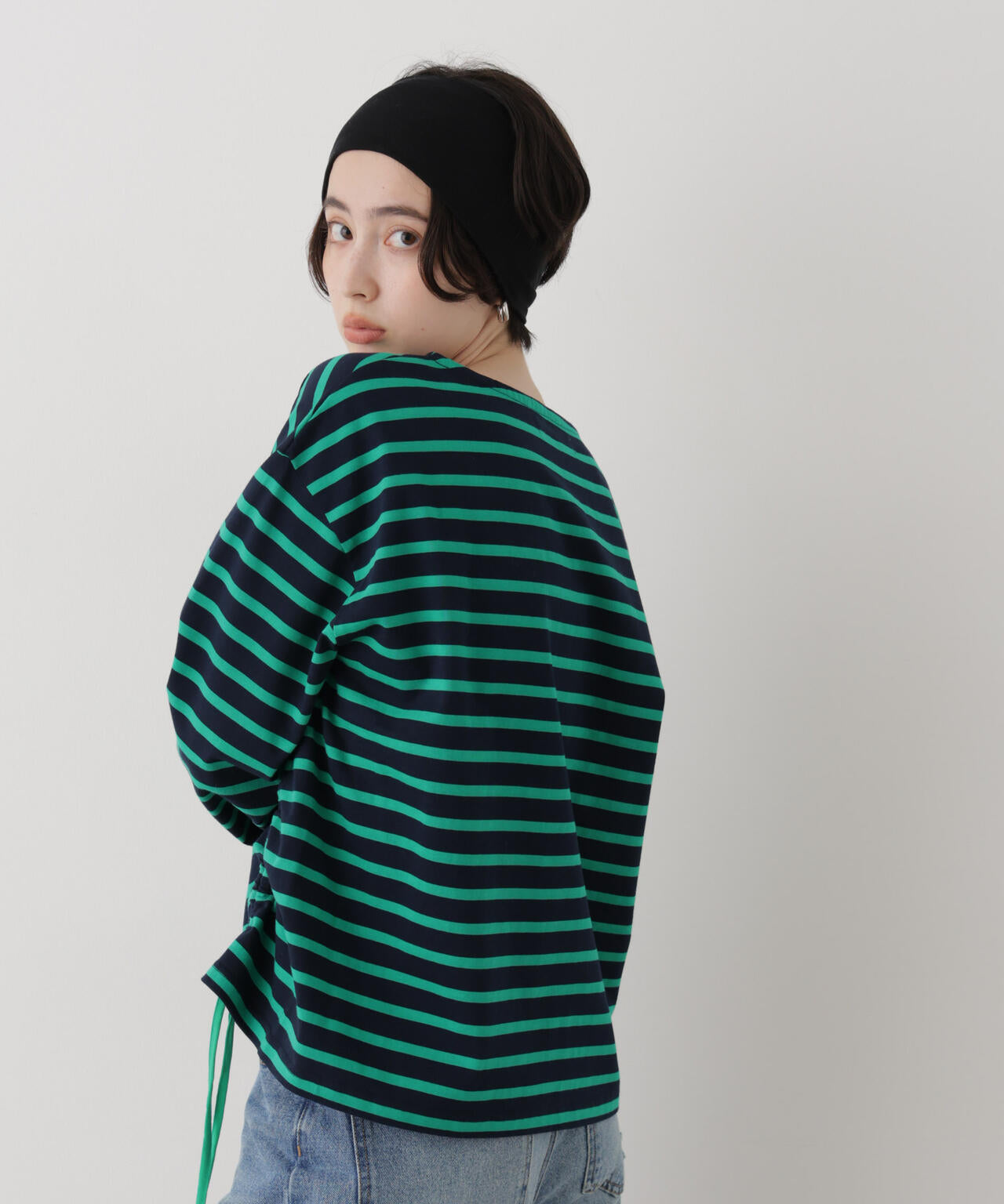 ボーダー2wayカットトップス 6696223303