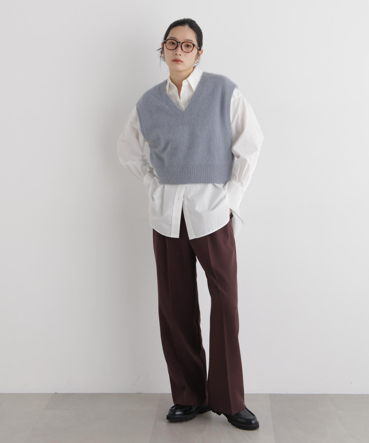 【GRACETEC】パウダーツイルタックワイドパンツ(セットアップ可) 6696227306
