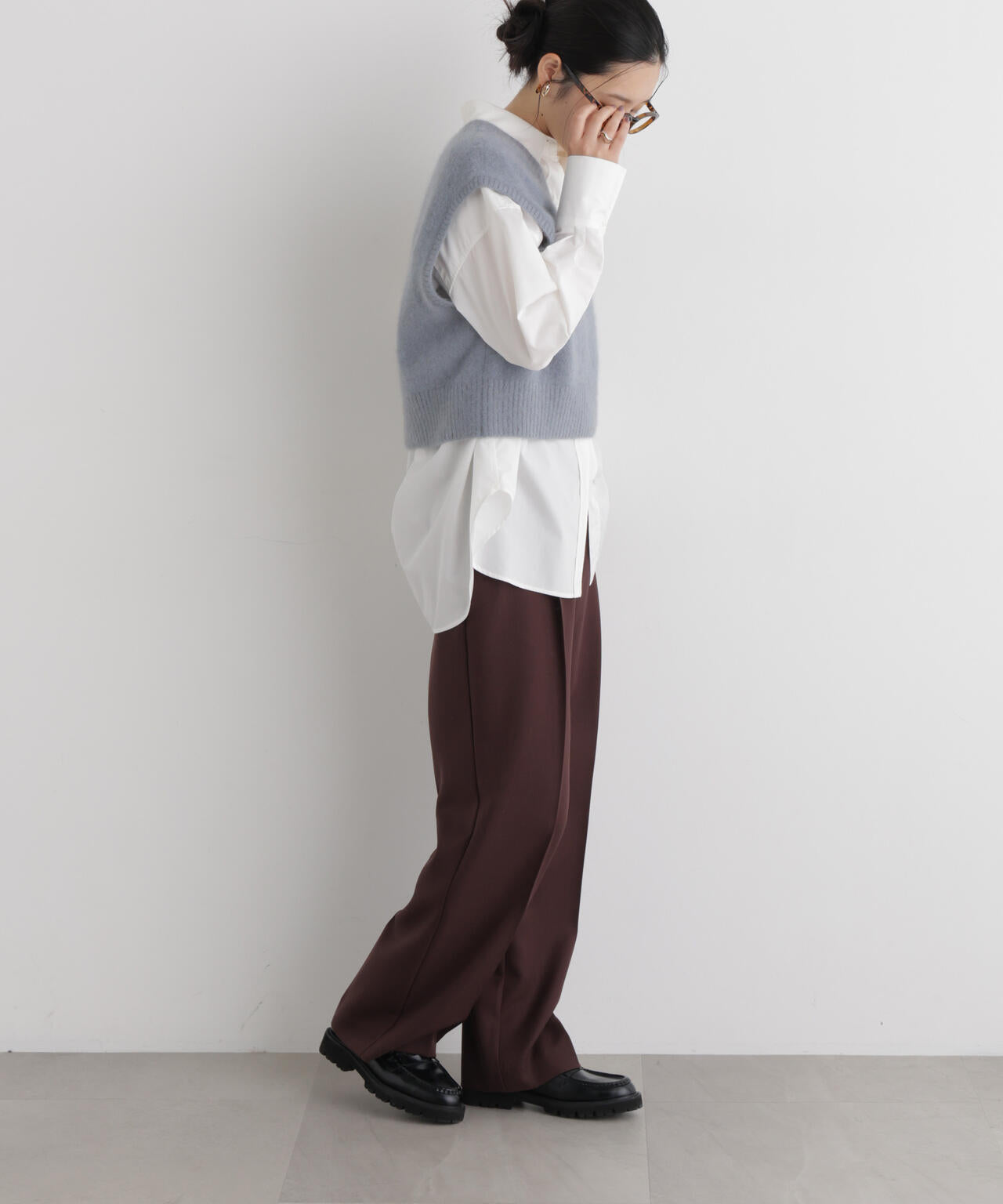 【GRACETEC】パウダーツイルタックワイドパンツ(セットアップ可) 6696227306