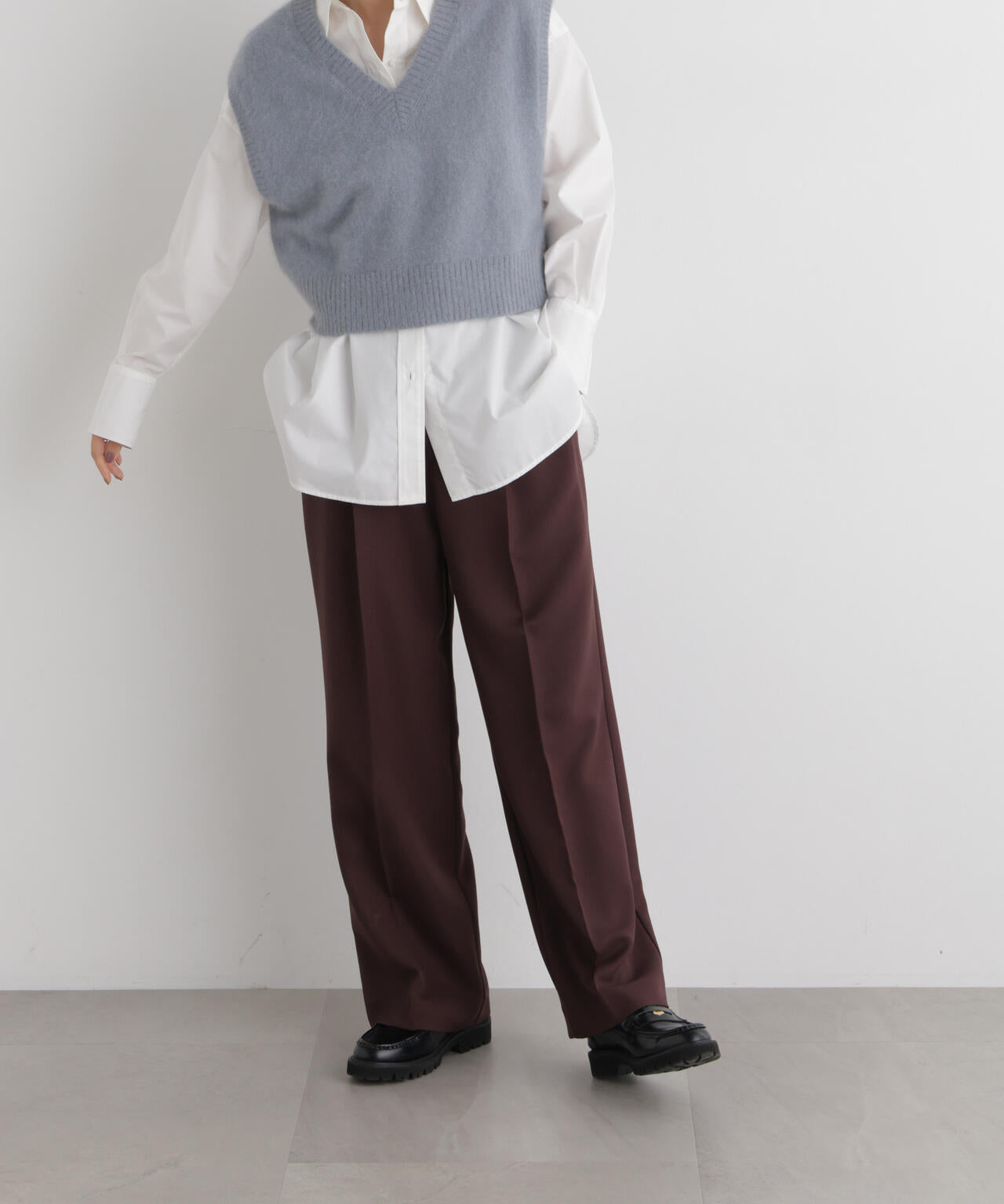 【GRACETEC】パウダーツイルタックワイドパンツ(セットアップ可) 6696227306