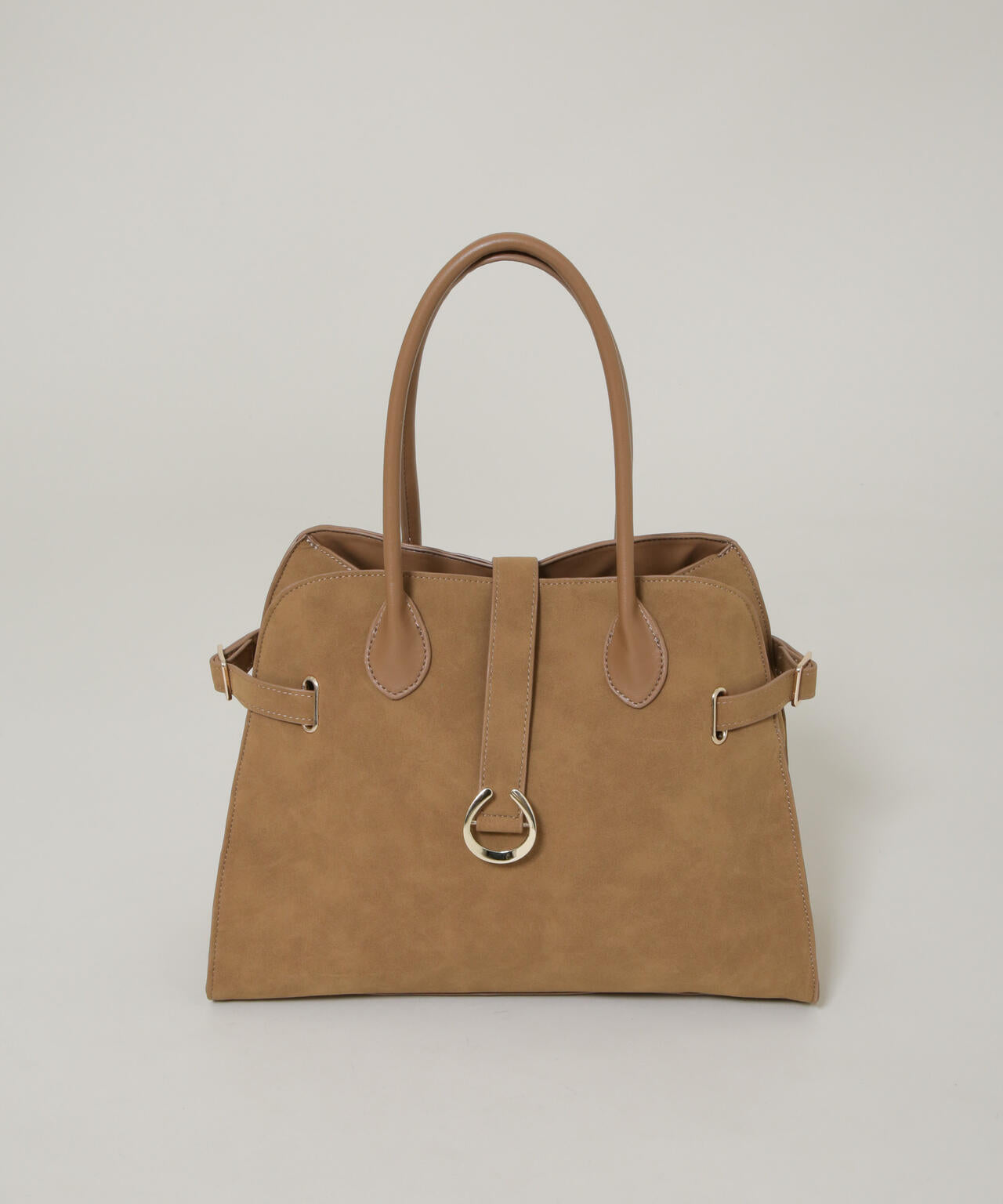 BALLY ボストンバッグ スエード ベージュ　中古　スウェード素材 フェイクスエードベルトボストンバッグ