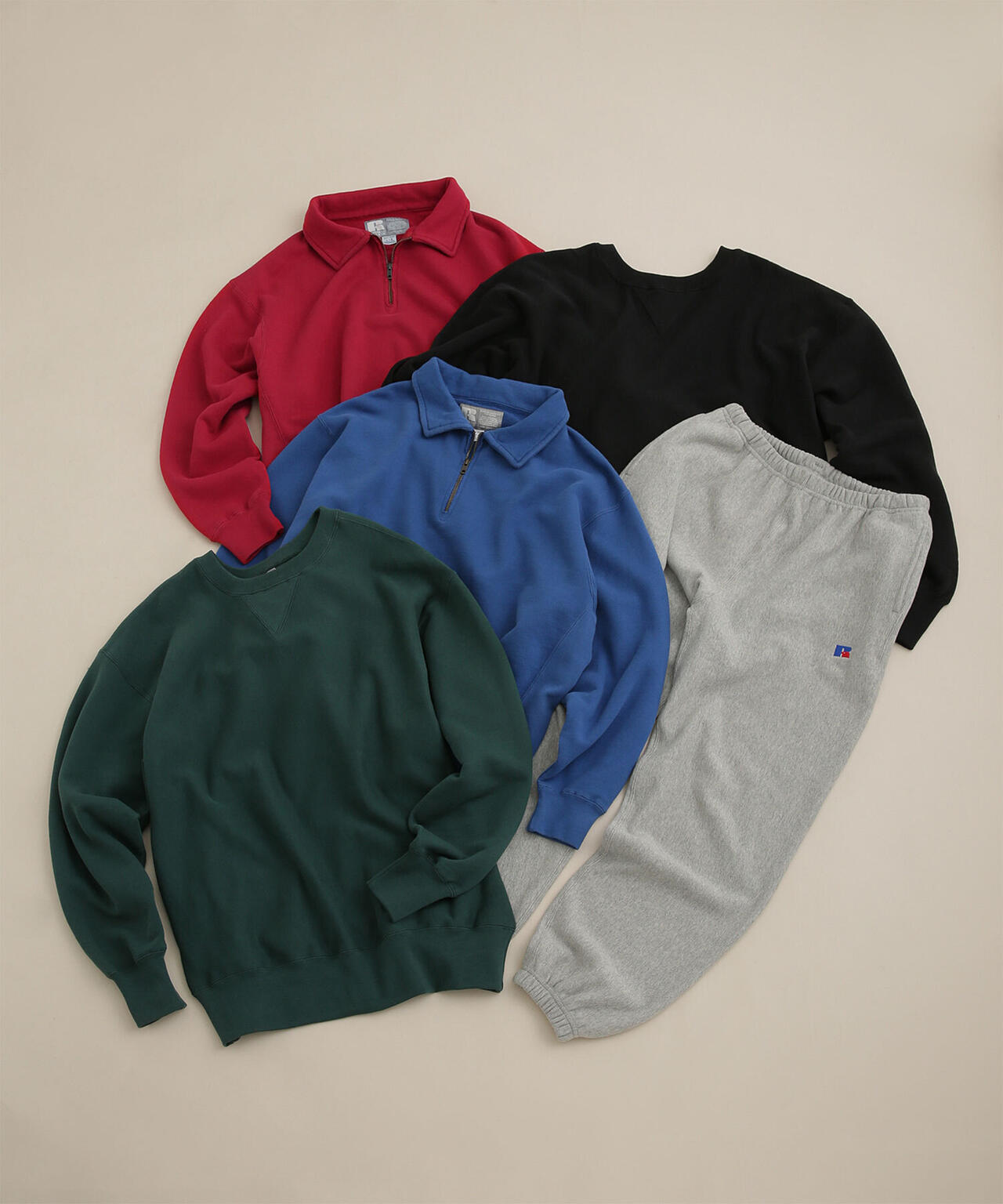 RUSSELL ATHLETIC×BLUE BLUE 別注 ナイロンセットアップ RUSSELL ATHLETIC×BLUE BLUE 別注 ナイロンセットアップ