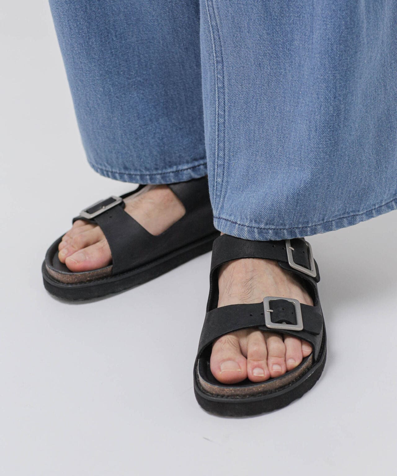 hobo/別注 DOUBLE STRAP SANDALS NUBUCK 6703135023
