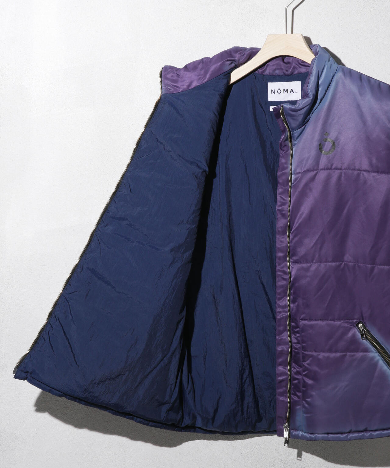 NOMA t．d．/Hand Dyed Puffer Vest 6703225010
