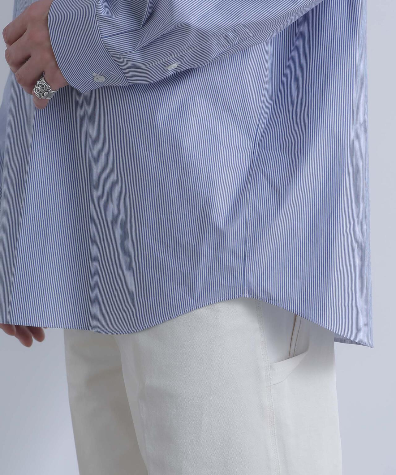 ATON / GIZA STRIPE STANDARD SHIRT