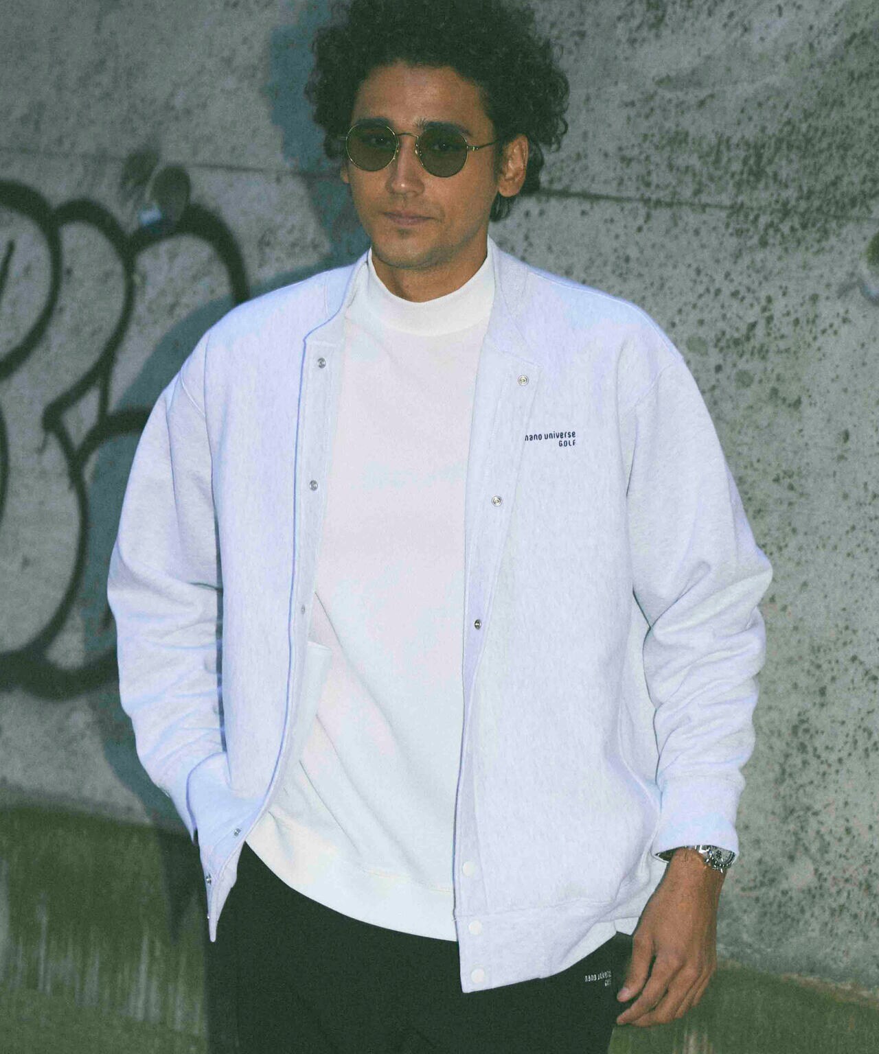 nano universe golf モックネックシャツ 新品 XL ナノユニバース ゴルフ] メンズ 蓄熱保温 モックネックシャツ (ヒート