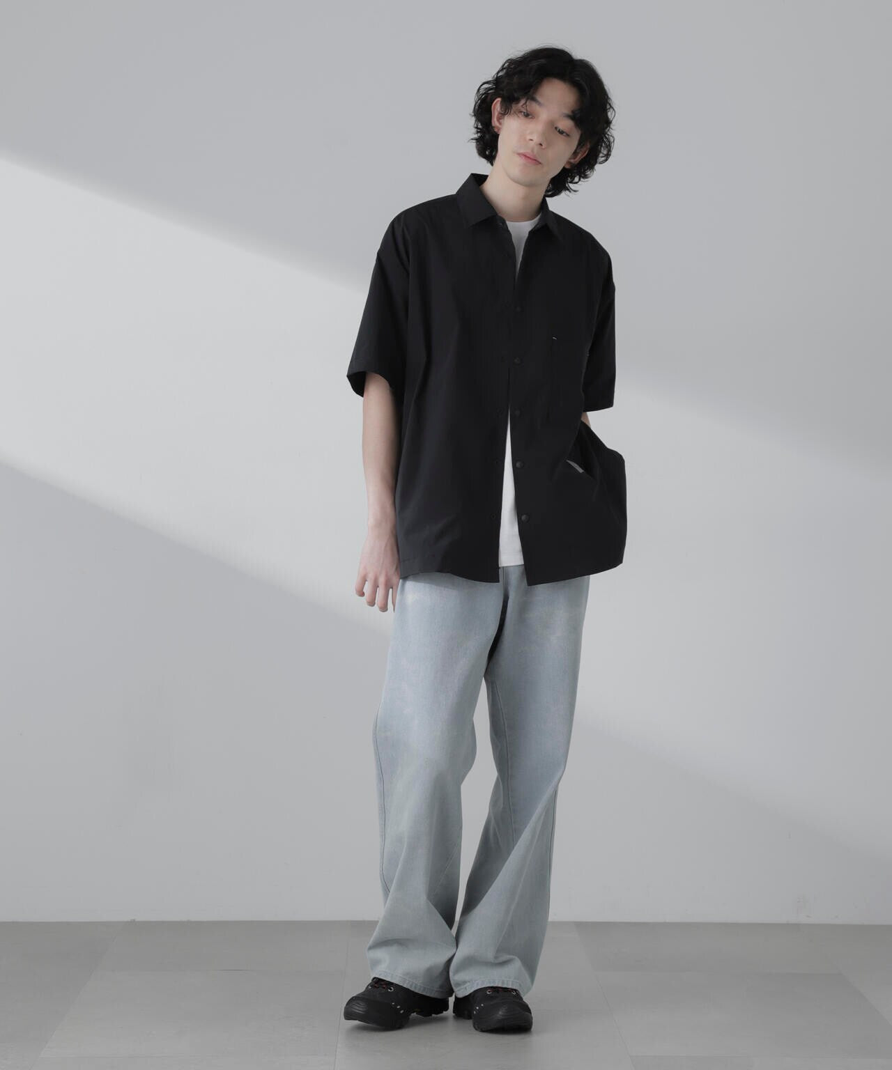 and wander/UV cut stretch SS shirt 6704121007