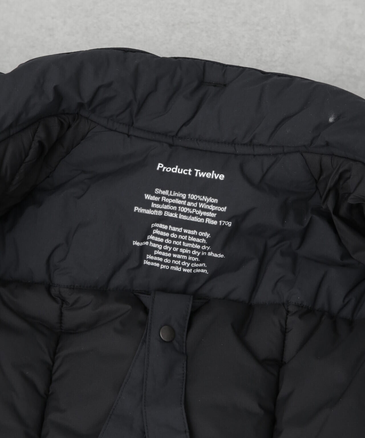Edition×Product Twelve PUFFER COAT Product Twelve / Primaloft Puffer Jacket