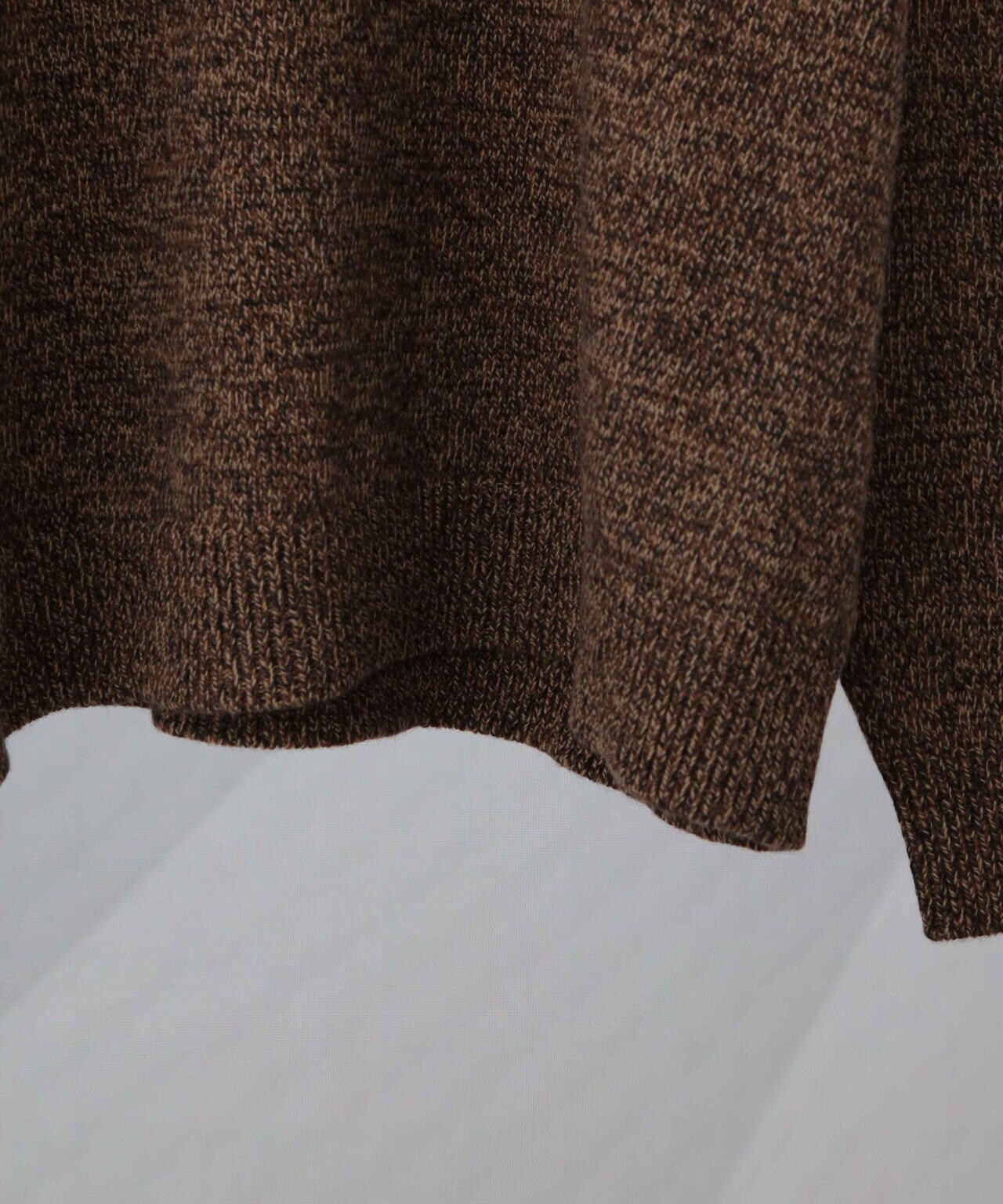 ATON（エイトン）BABY MOHAIR シアーモヘヤニットセーター　黒 SUPER KID MOHAIR ｜ ポロカーディガン