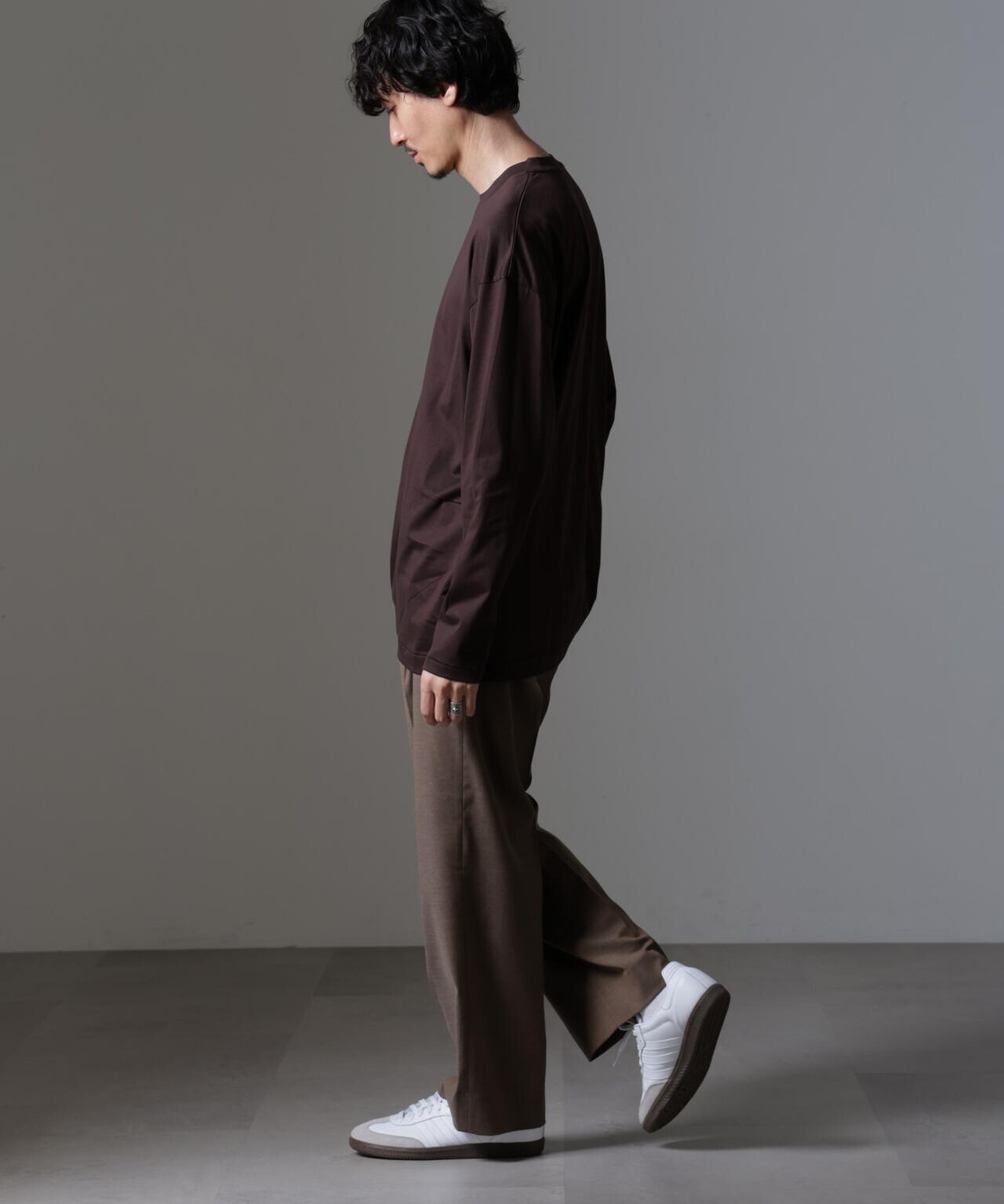 ATON/ SUVIN60/2 OVERSIZED L/S TEE 6704223049