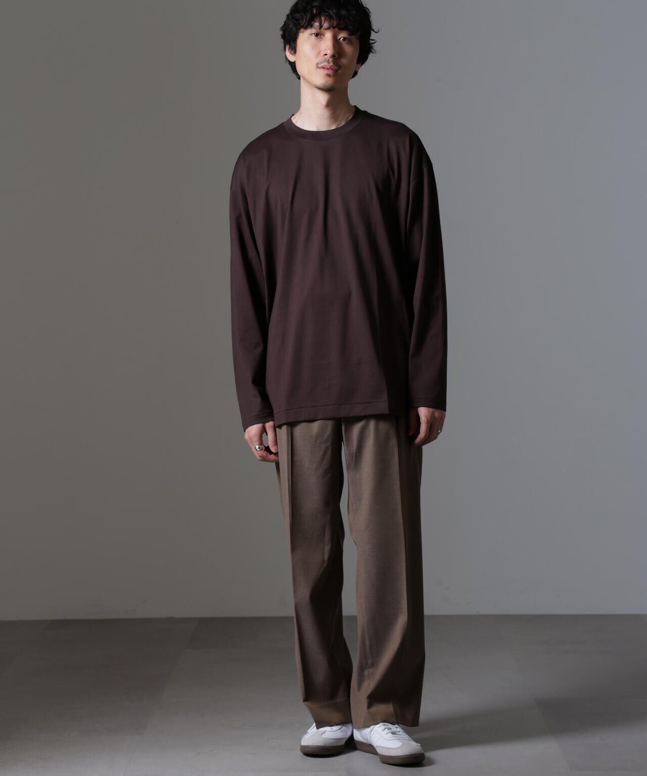 ATON/ SUVIN60/2 OVERSIZED L/S TEE 6704223049