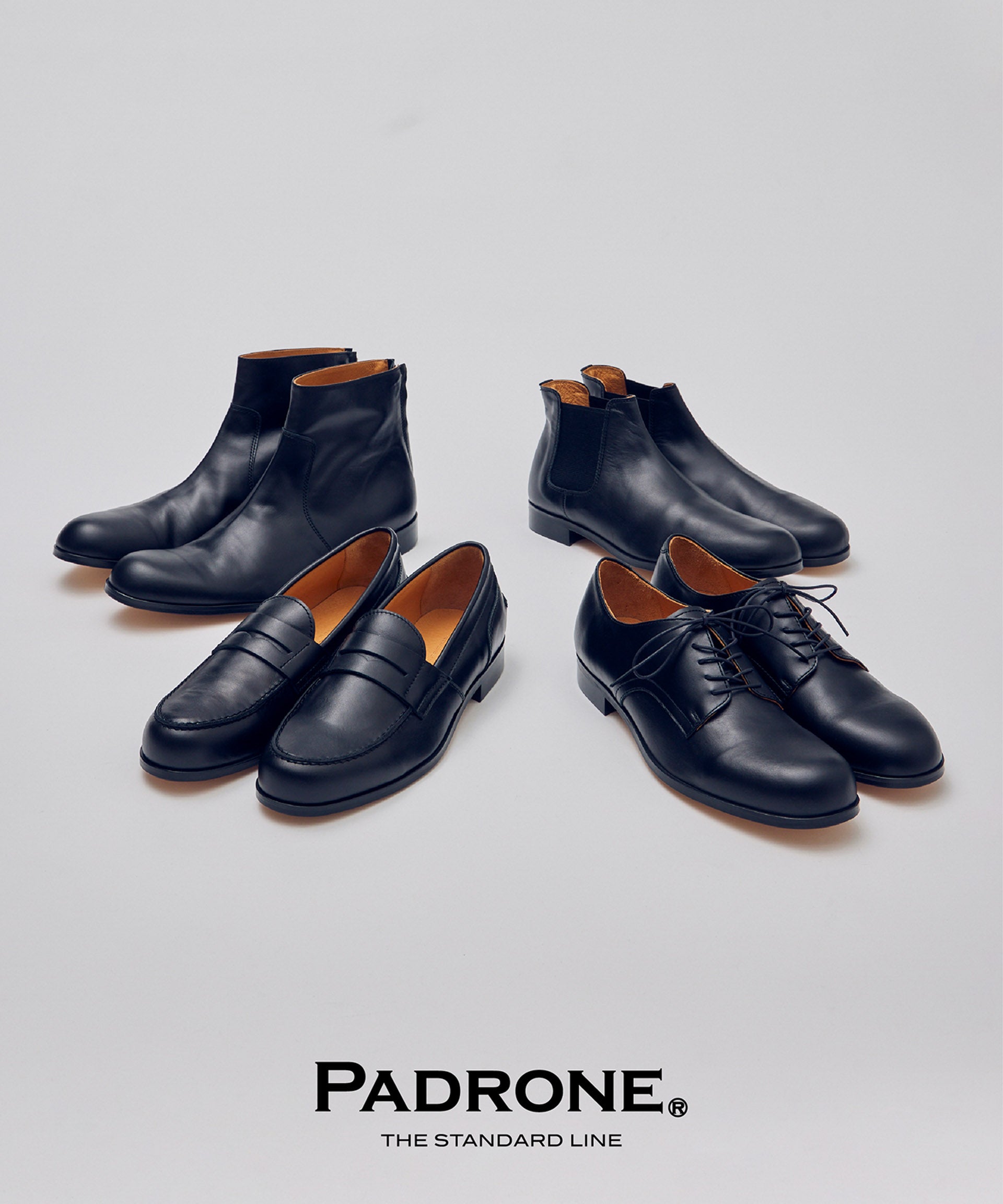 PADRONE THE STANDARD LINE/別注 DERBY PLAIN TOE /プレーン トゥ