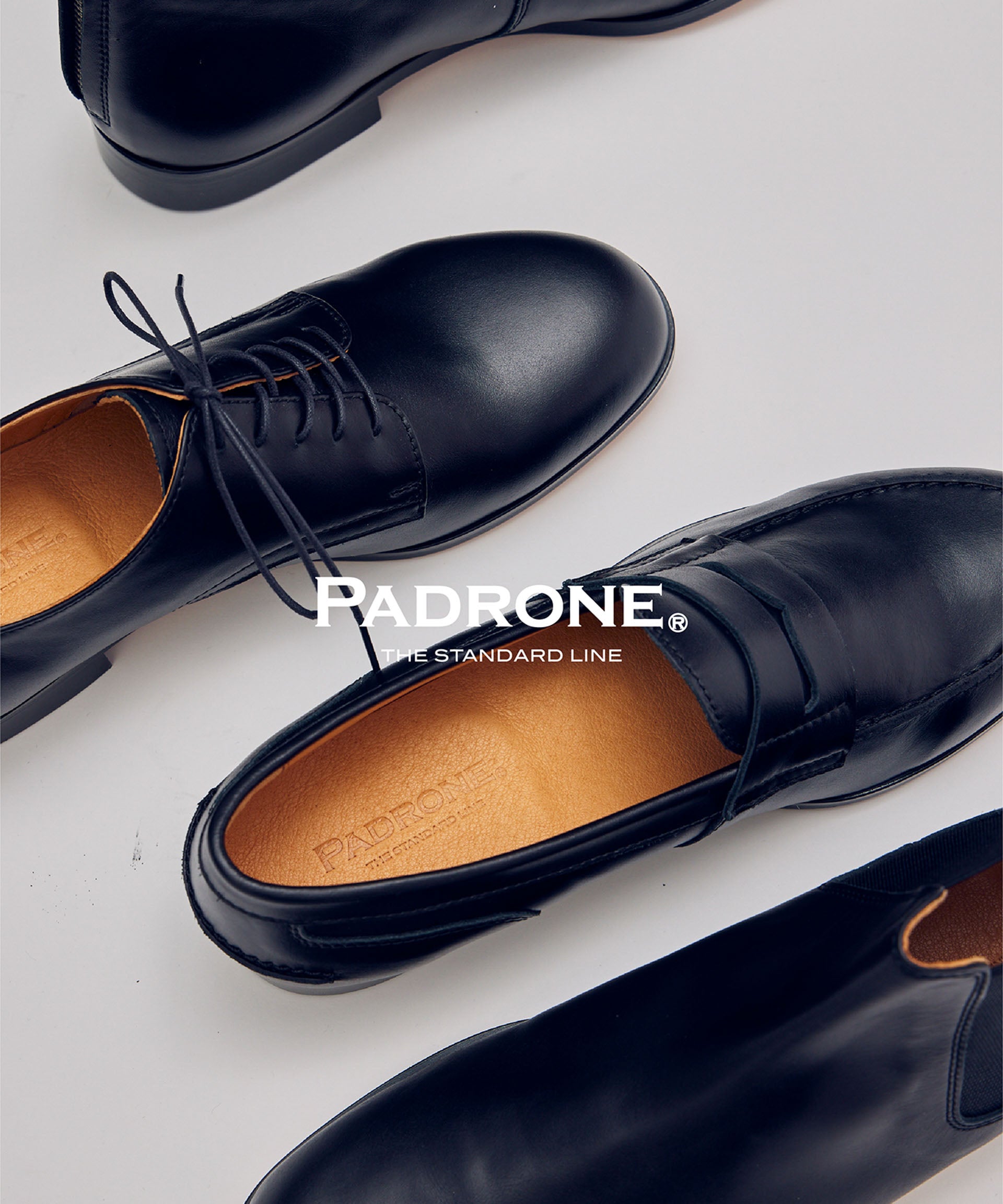 PADRONE THE STANDARD LINE / 別注 DERBY PLAIN TOE /プレーン トゥ