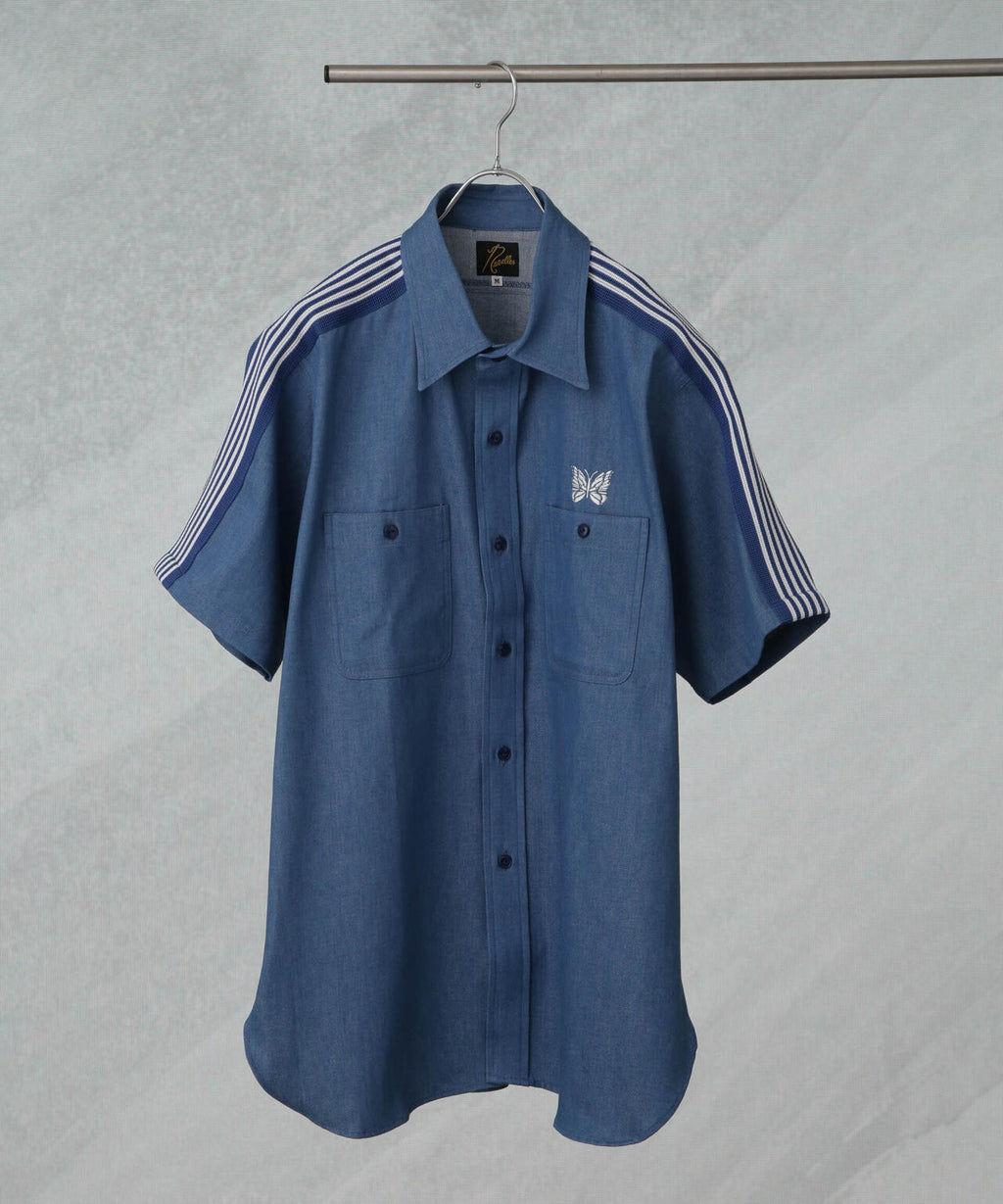 NEEDLES / 別注 Sailor Shirt FADE BLUE Needles / One-Up Shirt 