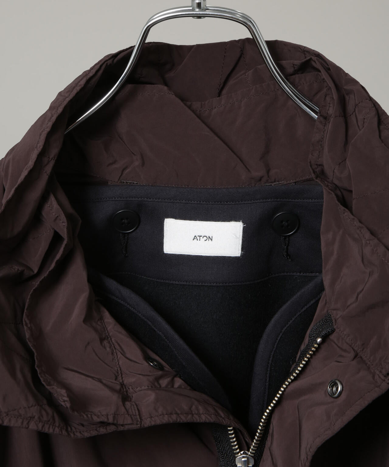 ATON short mods coat 4 ブラウン　最終 ATON - Air Weather Short Mods Coat -コート-（Brown / ブラウン