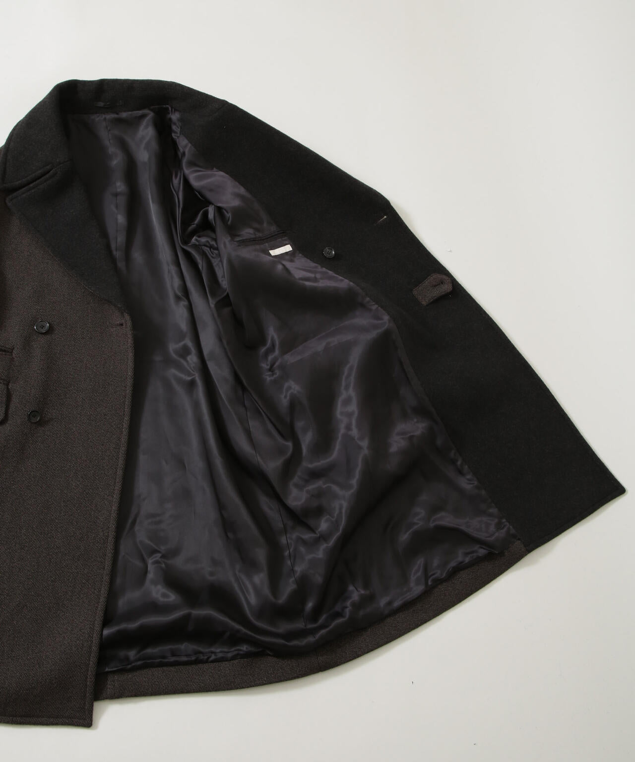 ULTERIOR/WOOL SILK KERSEY DB COAT