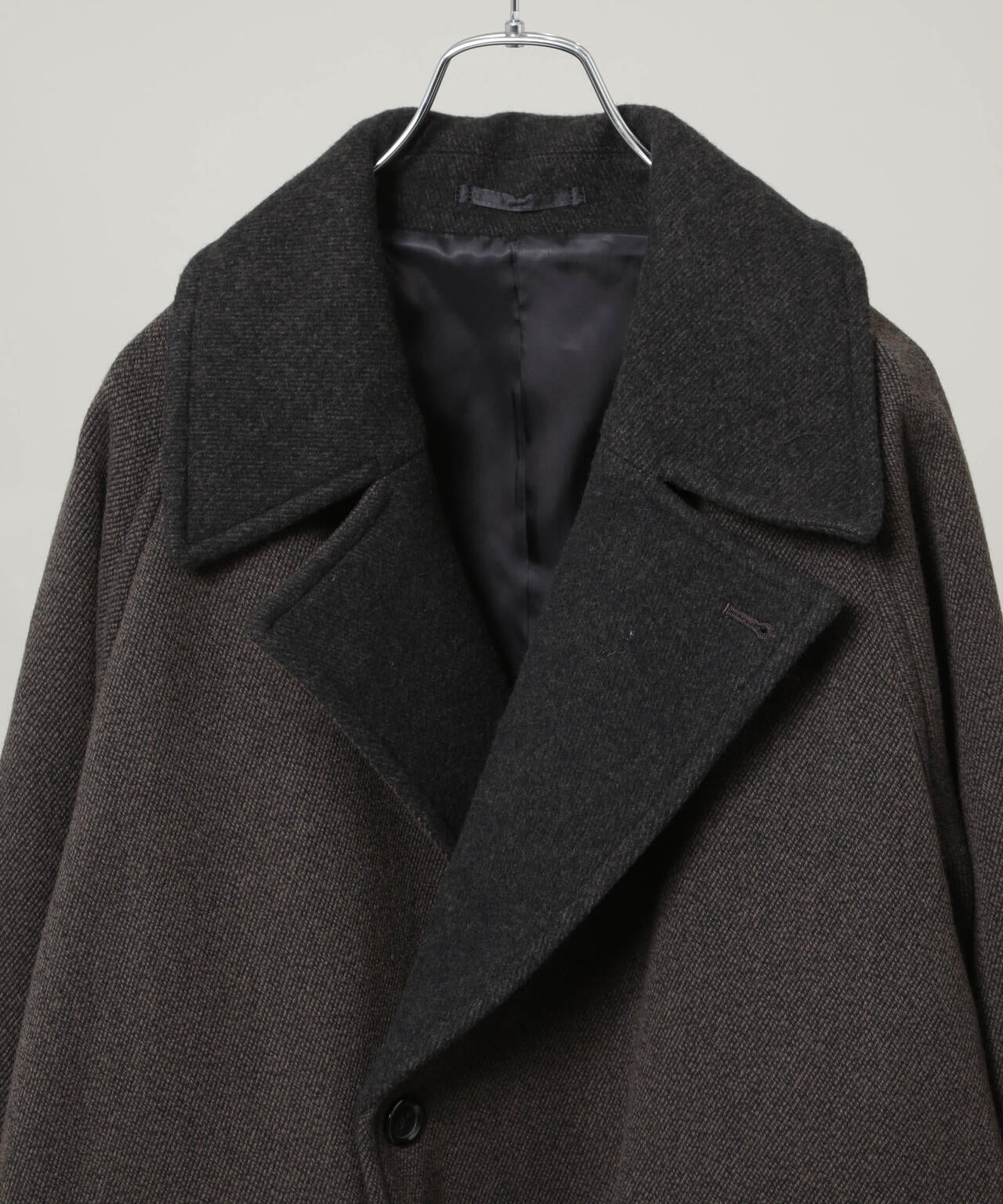 ULTERIOR/WOOL SILK KERSEY DB COAT