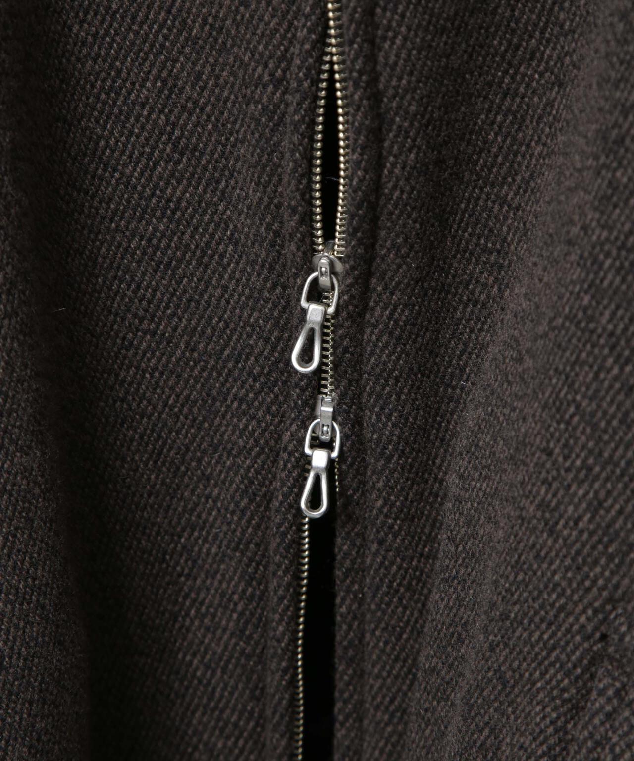 ULTERIOR/WOOL SILK KERSEY ZIP UP JKT 6705212071
