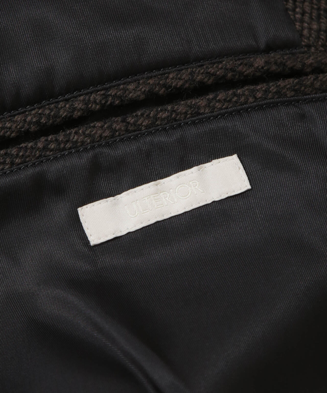 ULTERIOR / WOOL SILK KERSEY ZIP UP JKT