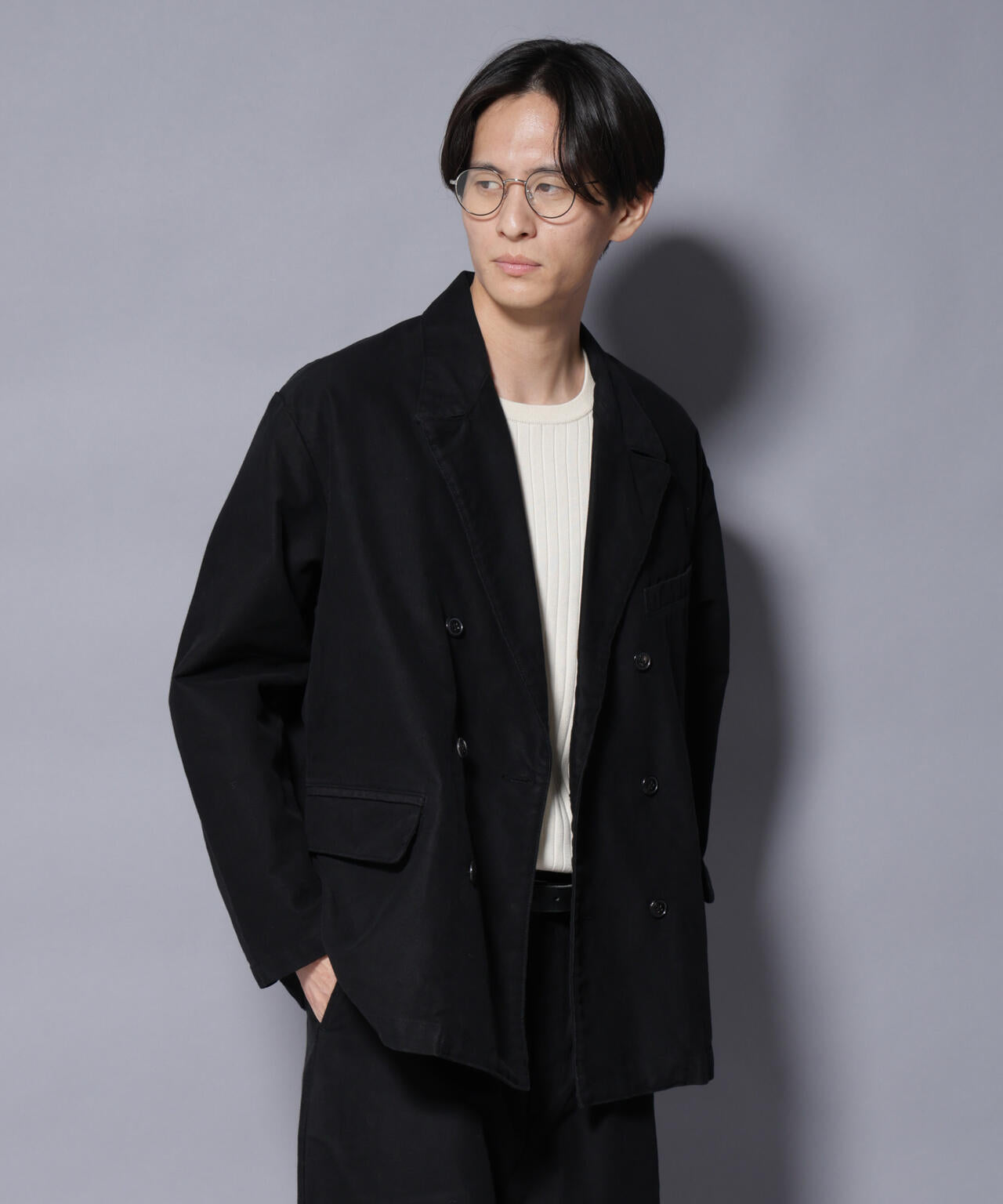 PORTER CLASSIC/MOLESKIN DOUBLE JACKET(セットアップ可)
