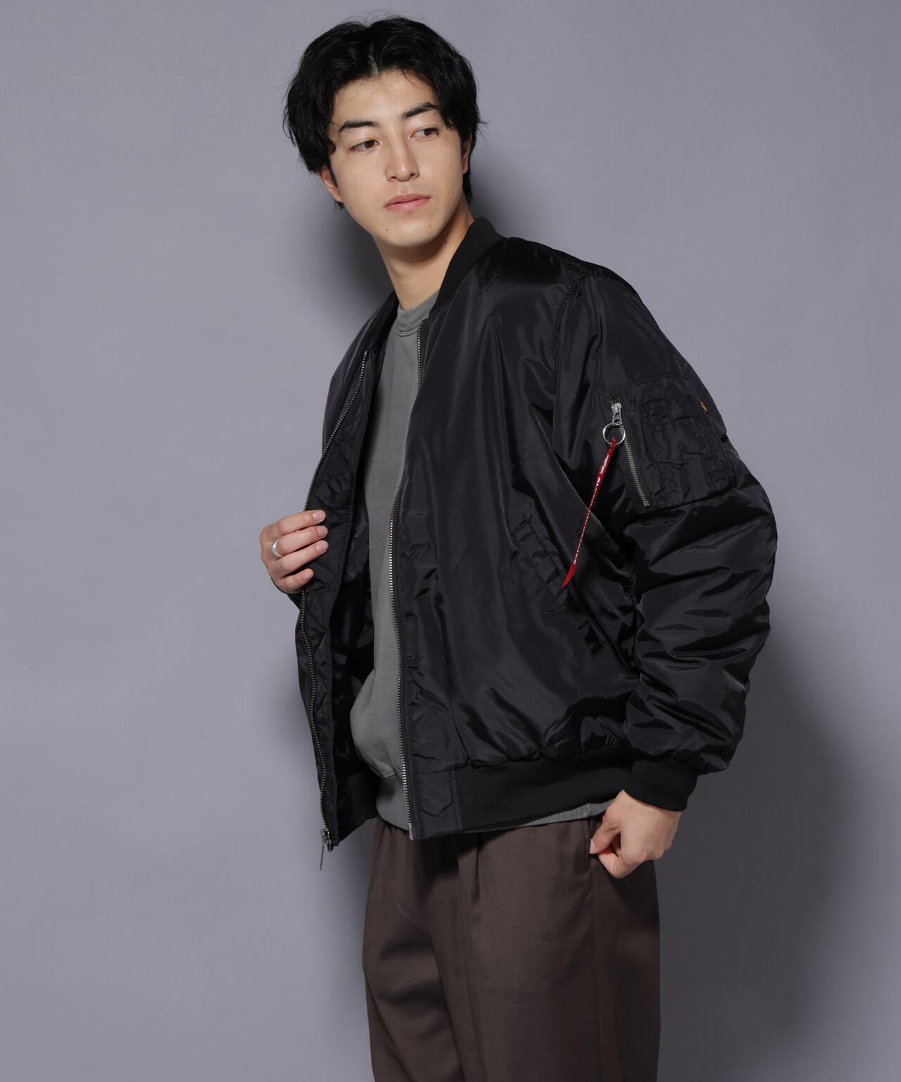 ALPHA INDUSTRIES / MA-1 OXFORD FLIGHT JACKET