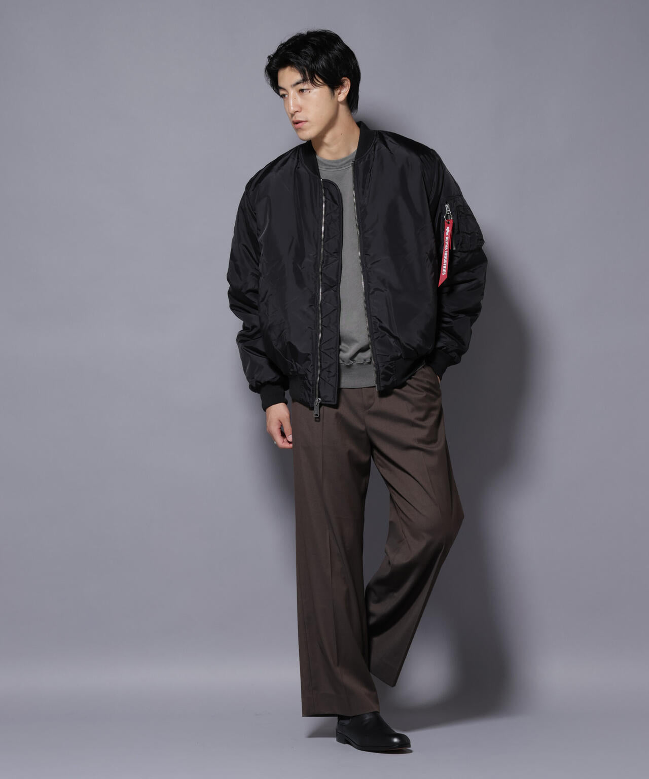 ALPHA INDUSTRIES / MA-1 OXFORD FLIGHT JACKET