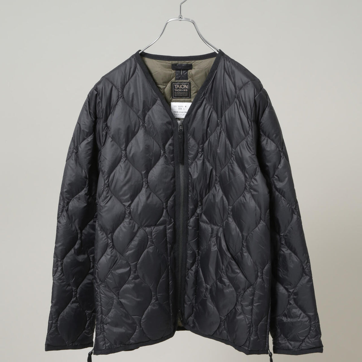 TAION/MILITARY W-ZIP V NECK DOWN JKT