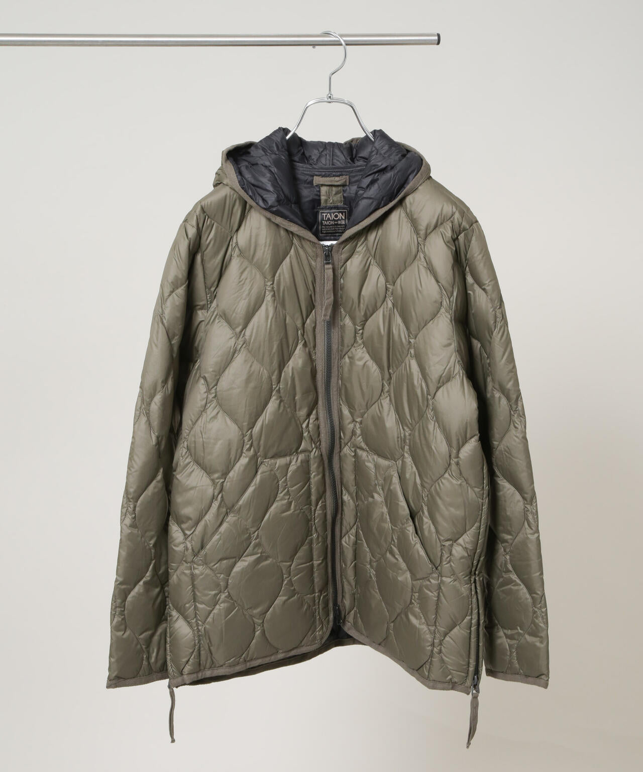 TAION / MILITARY HOOD W-ZIP DOWN JKT
