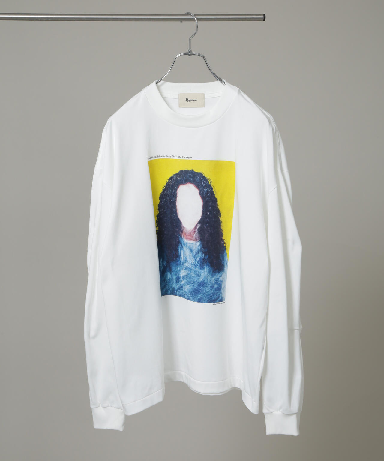 未使用 nagoune ナゴウネ Cotton block print cover up shirt NG-26SS-SH01 長袖シャツ 総柄 OFF WHITE M 71015820 nagoune / WEP print T- shirt