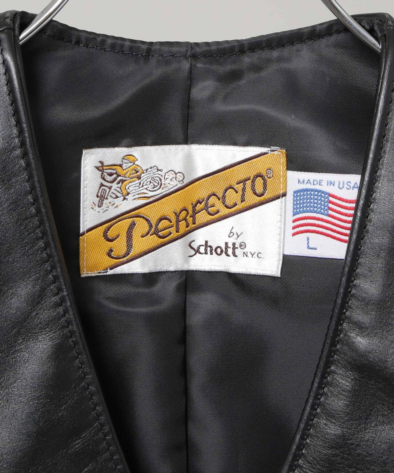 Schott/193V LEATHER VEST 6705225002