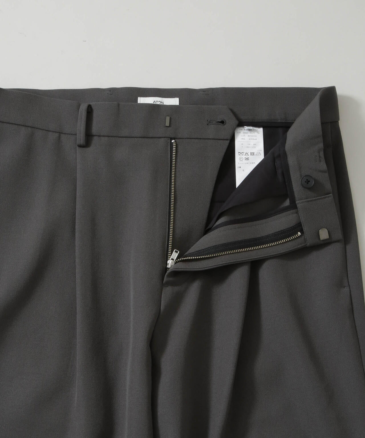 ATON/BACK SATIN STANDARD PANTS 6705227130