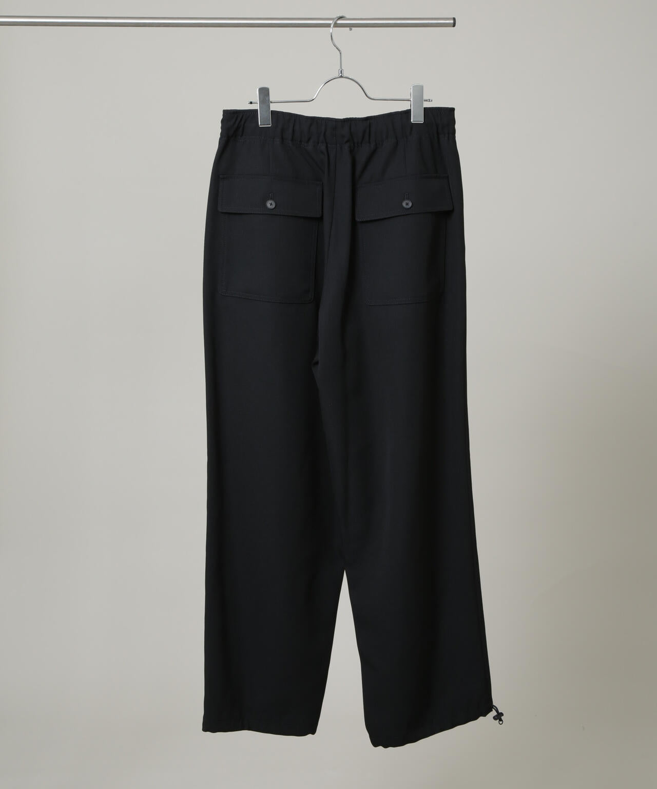 ATON/BACK SATIN UTILITY PANTS