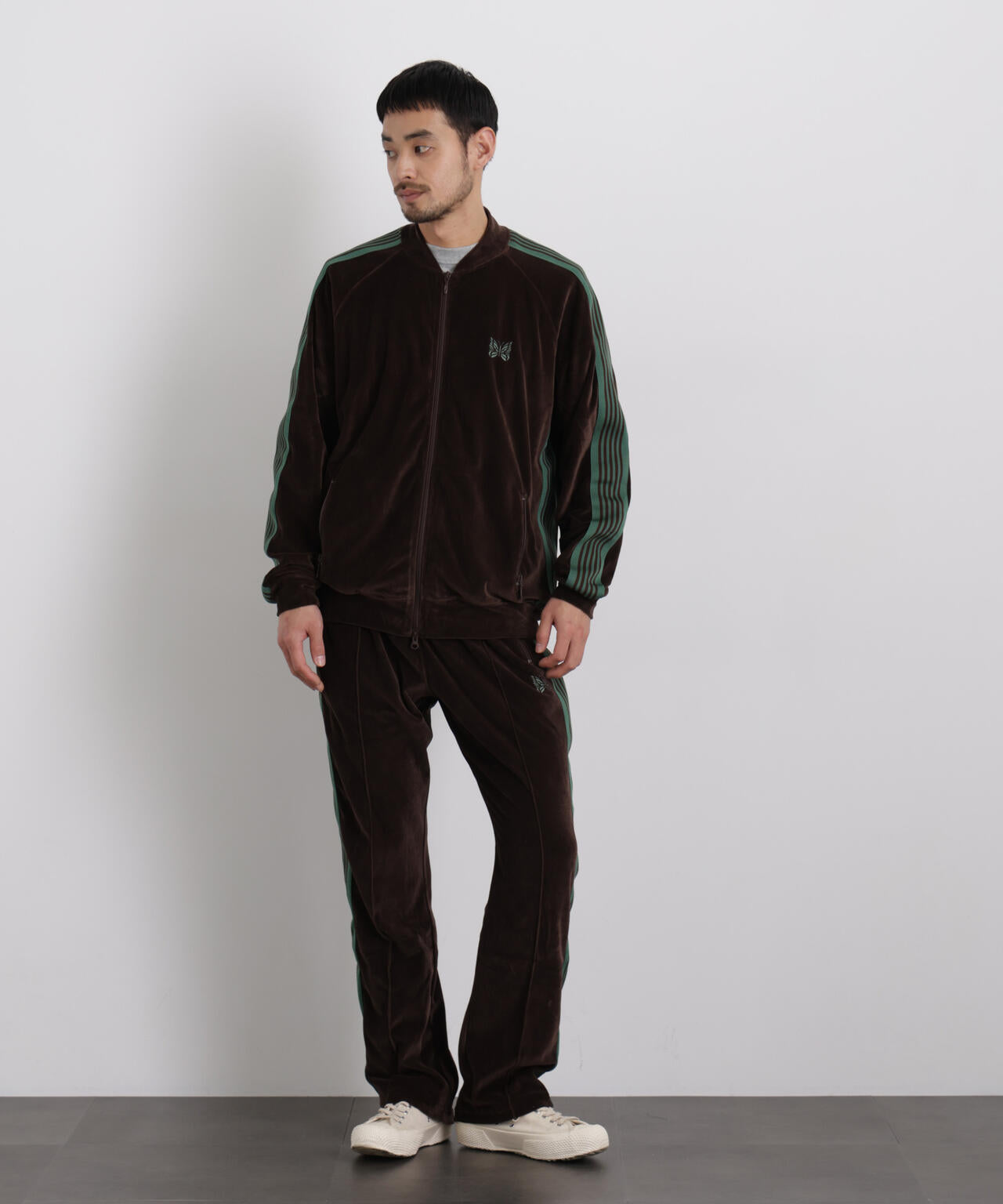 Needles/Rib Collar Track Jacket-Velour 6706112020