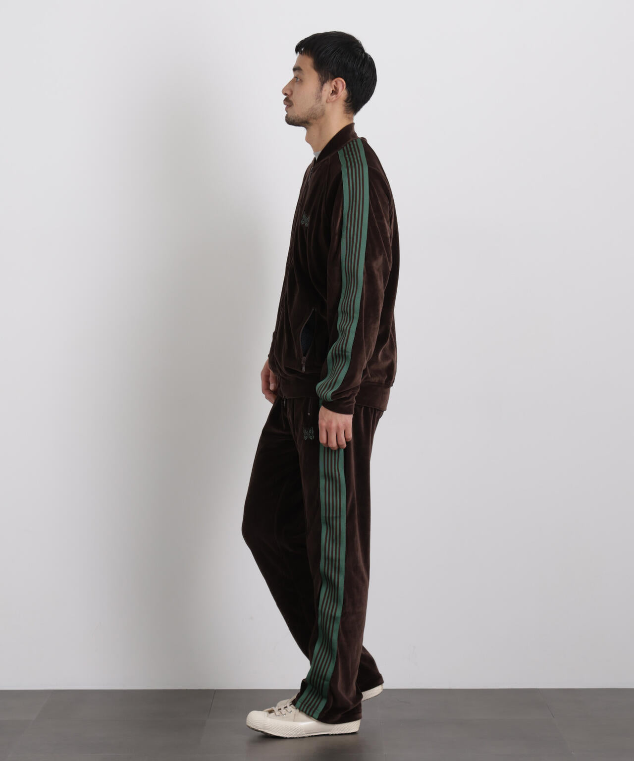 Needles / Rib Collar Track Jacket-Velour