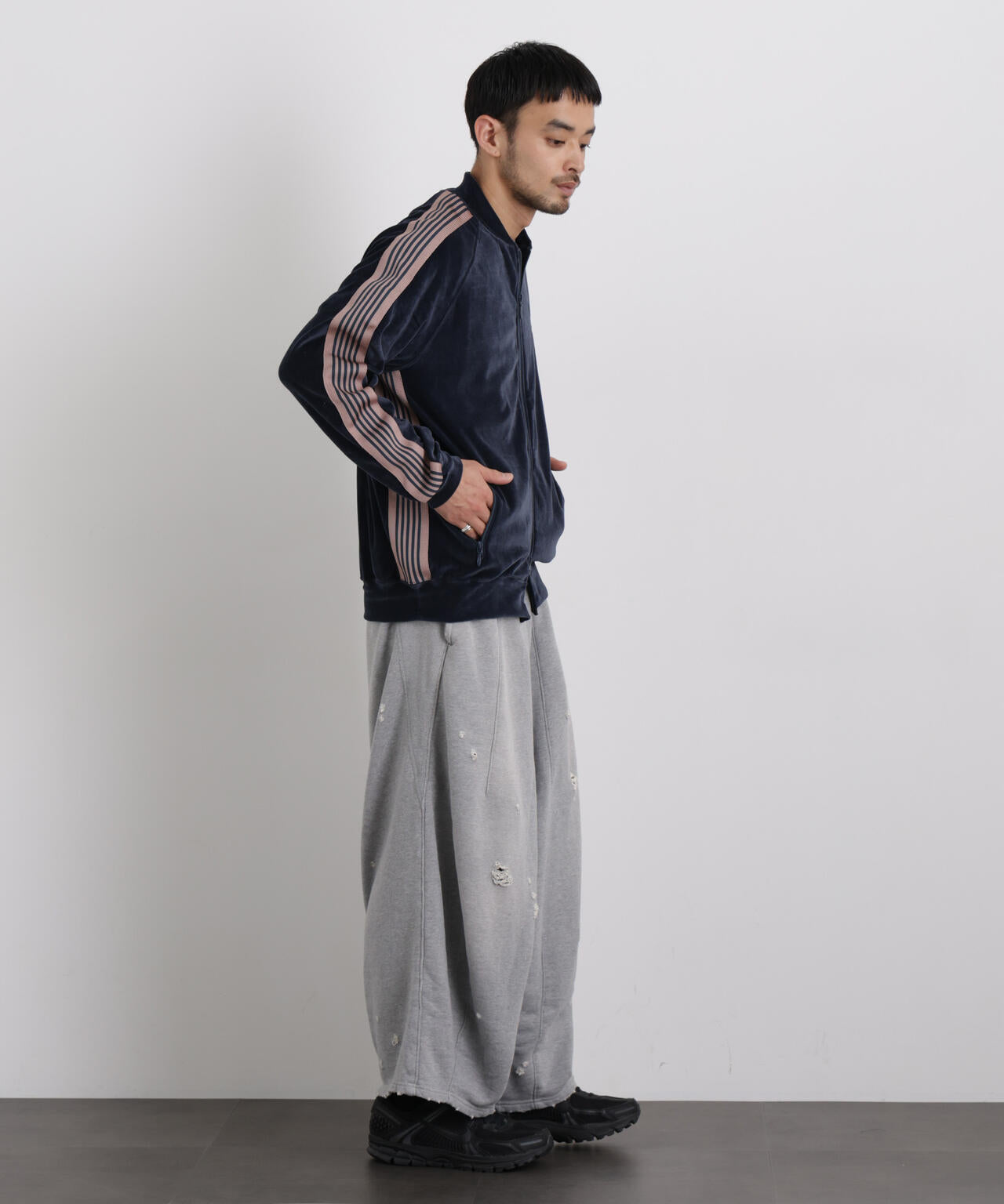 Needles/Rib Collar Track Jacket-Velour 6706112020