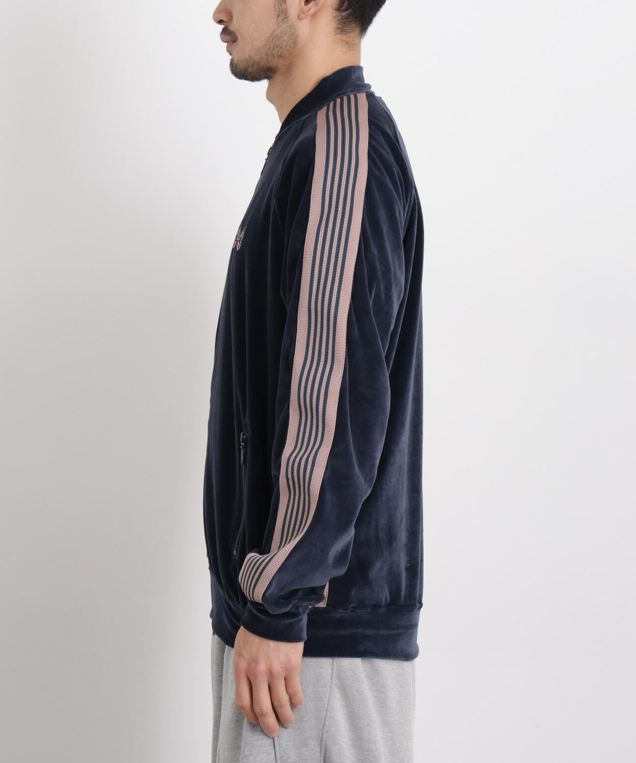 Needles/Rib Collar Track Jacket-Velour 6706112020