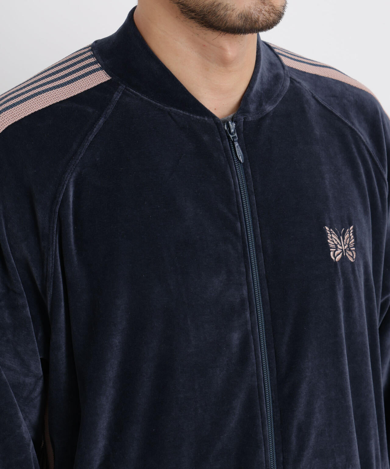 Needles/Rib Collar Track Jacket-Velour 6706112020