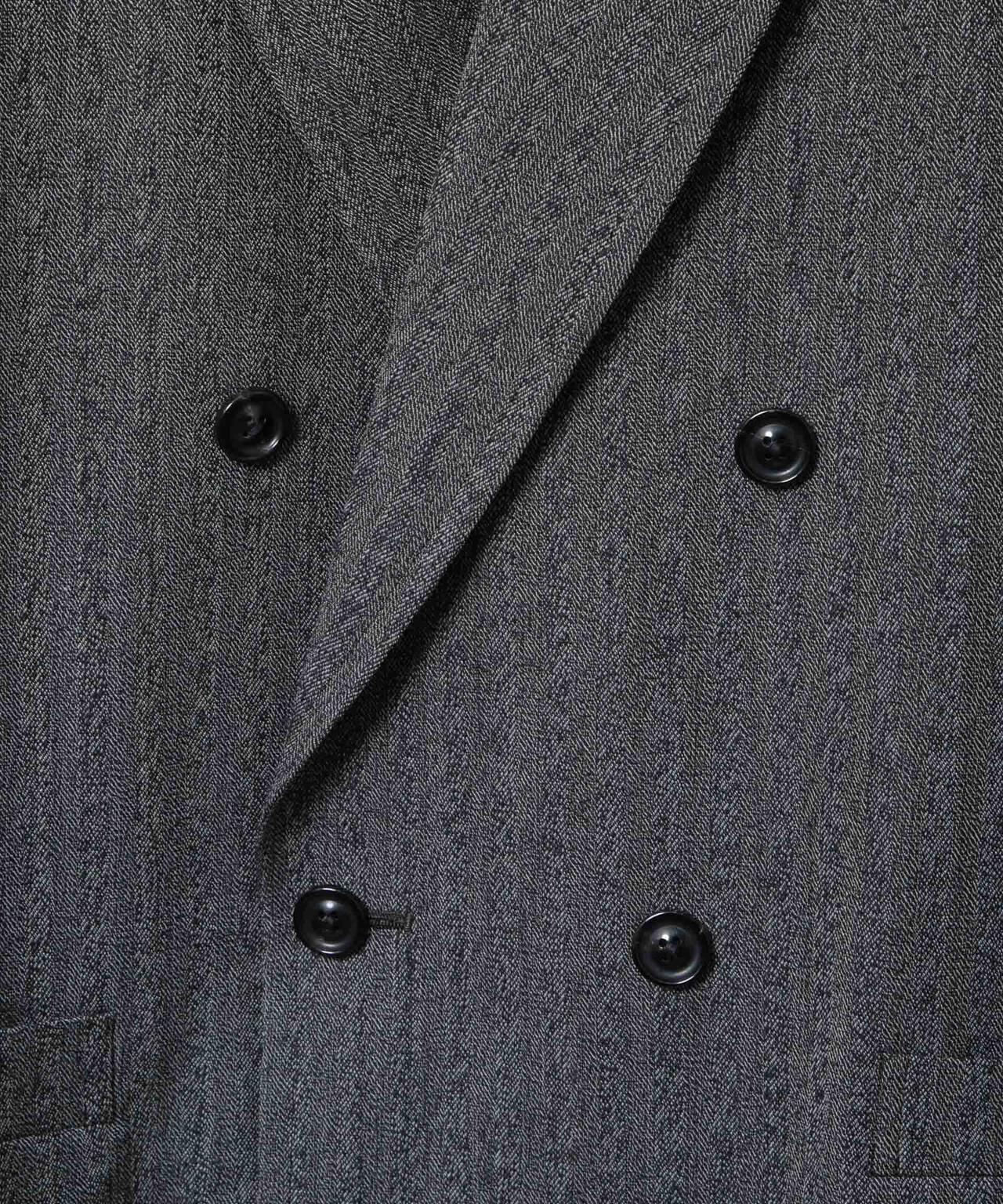 ULTERIOR/WOOL WASHI HERRINGBONE DB JKT 6706116002