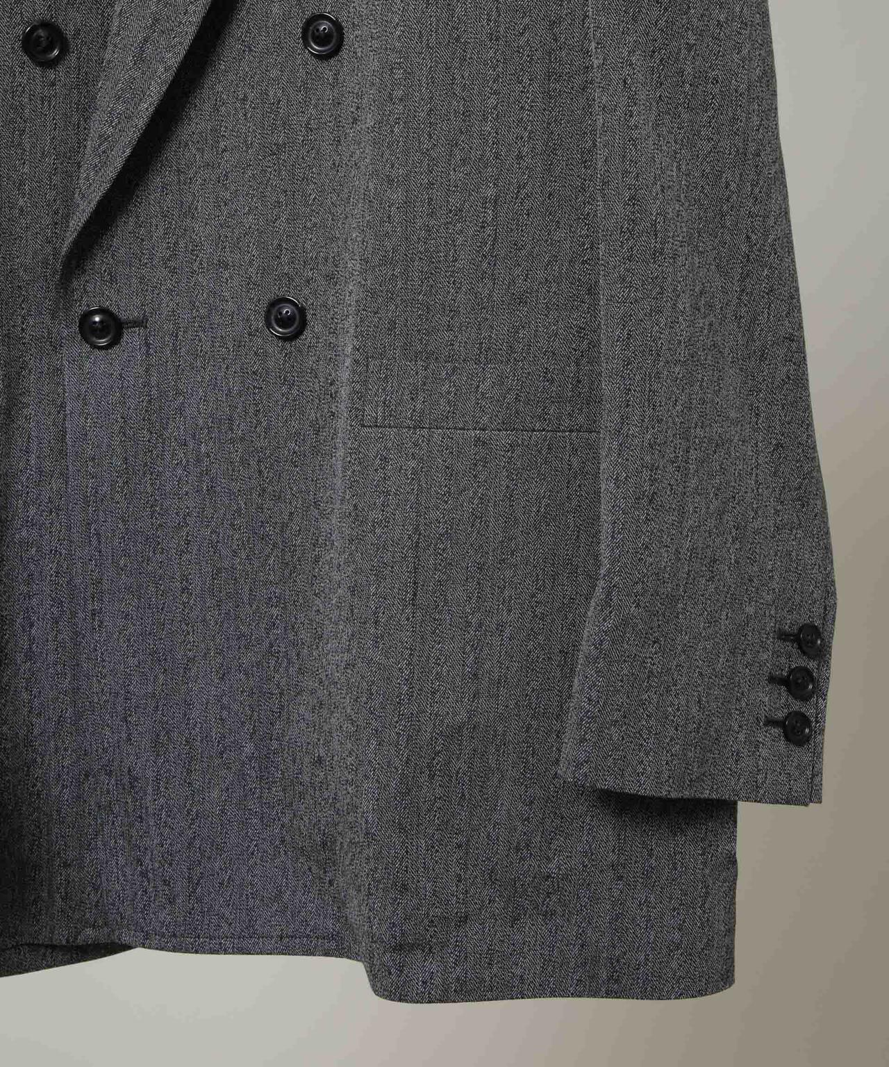ULTERIOR/WOOL WASHI HERRINGBONE DB JKT 6706116002