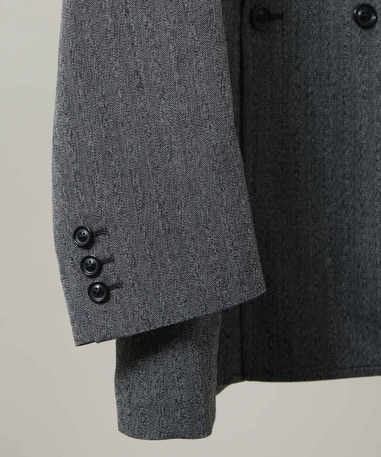 ULTERIOR/WOOL WASHI HERRINGBONE DB JKT 6706116002